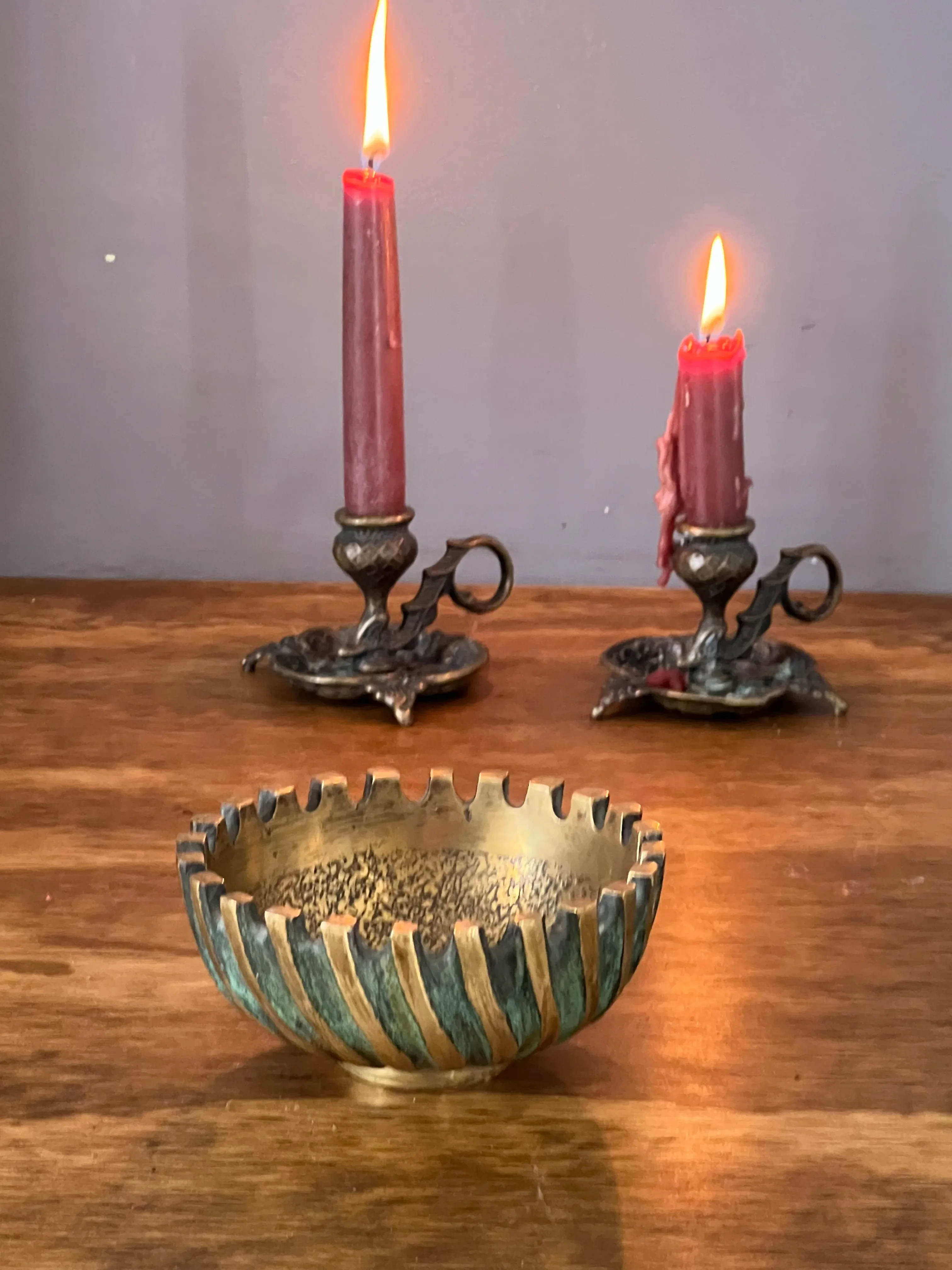1960s Pal Bell Style Israeli Bronze Limited Edition Ashtray