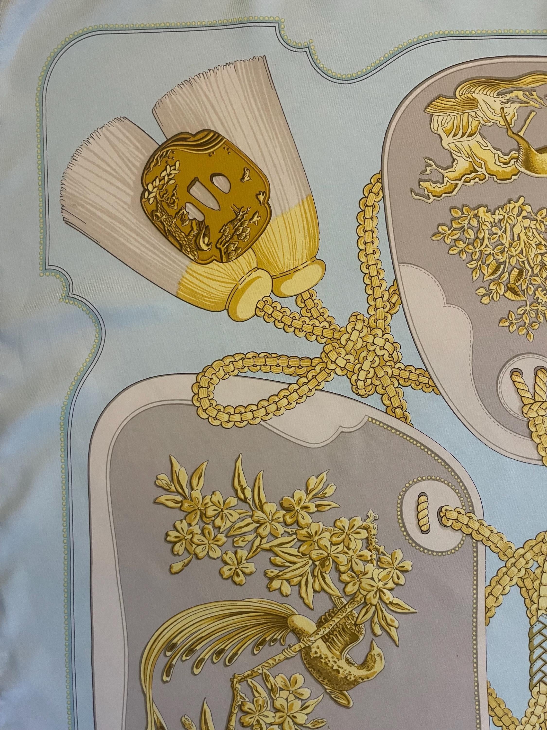 Hermès Scarf « Tsubas » 1991 | Chairish