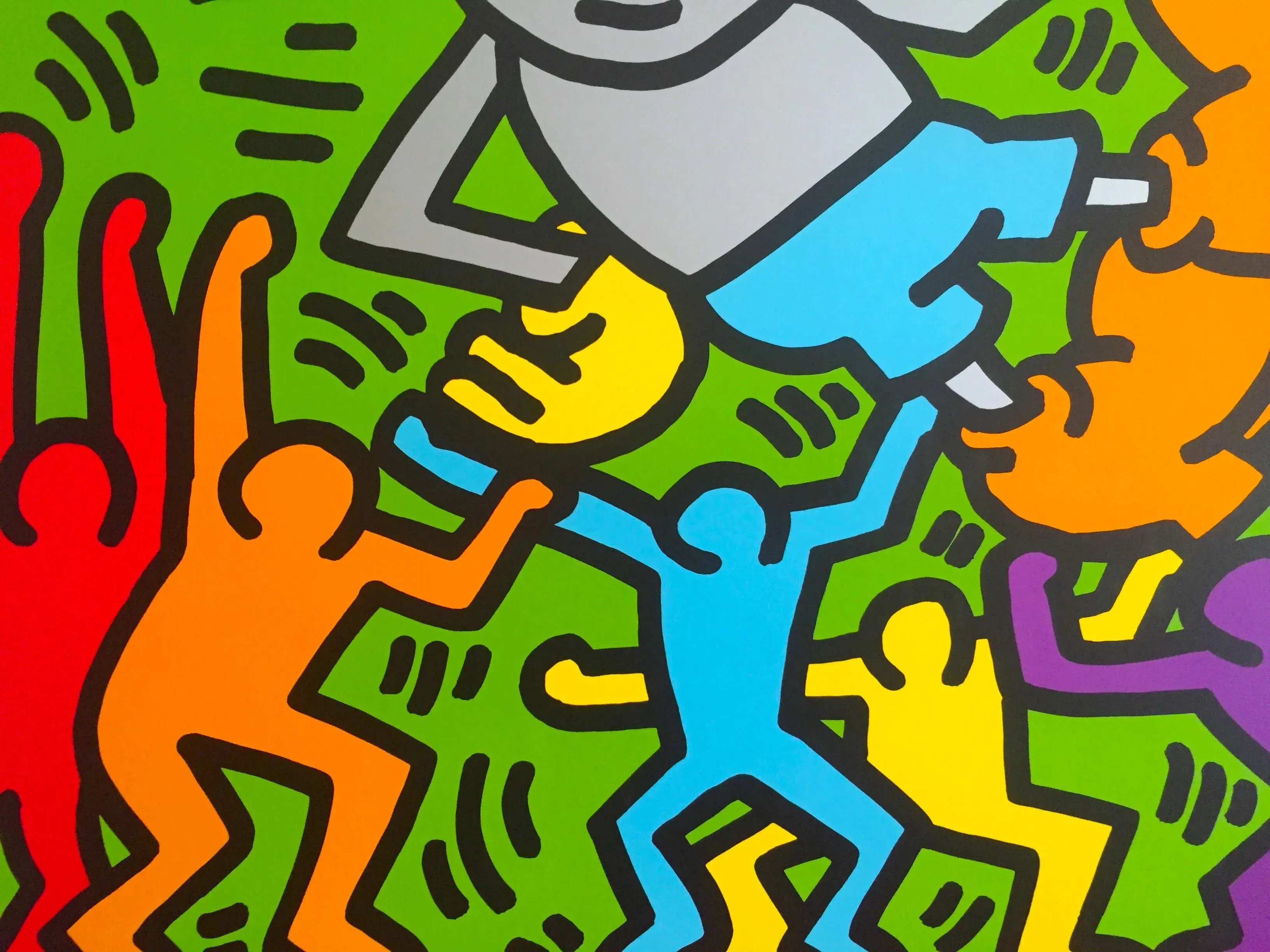 Keith Haring Estate 1993 Lithograph Print Collector\'s Pop Art Poster \