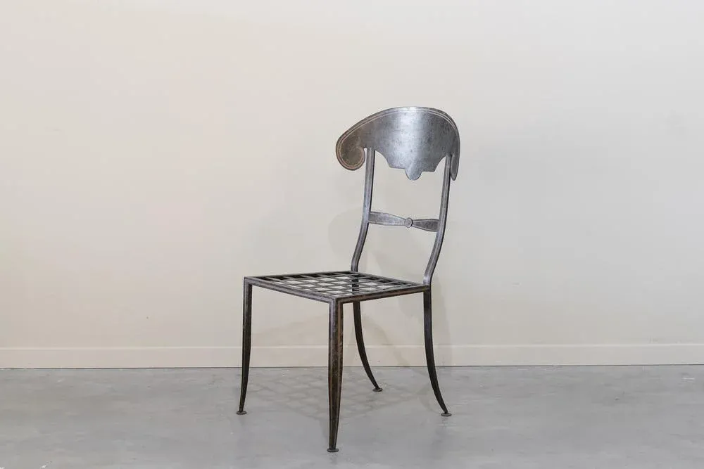 Vintage Wrought Iron Chair, Spain, 1970s