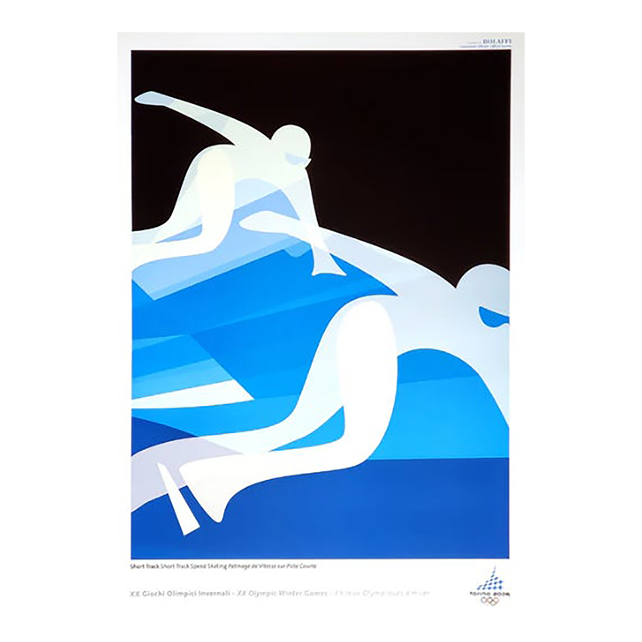 2006 Original Torino Winter Olympics Poster, Short Track Speed Skating