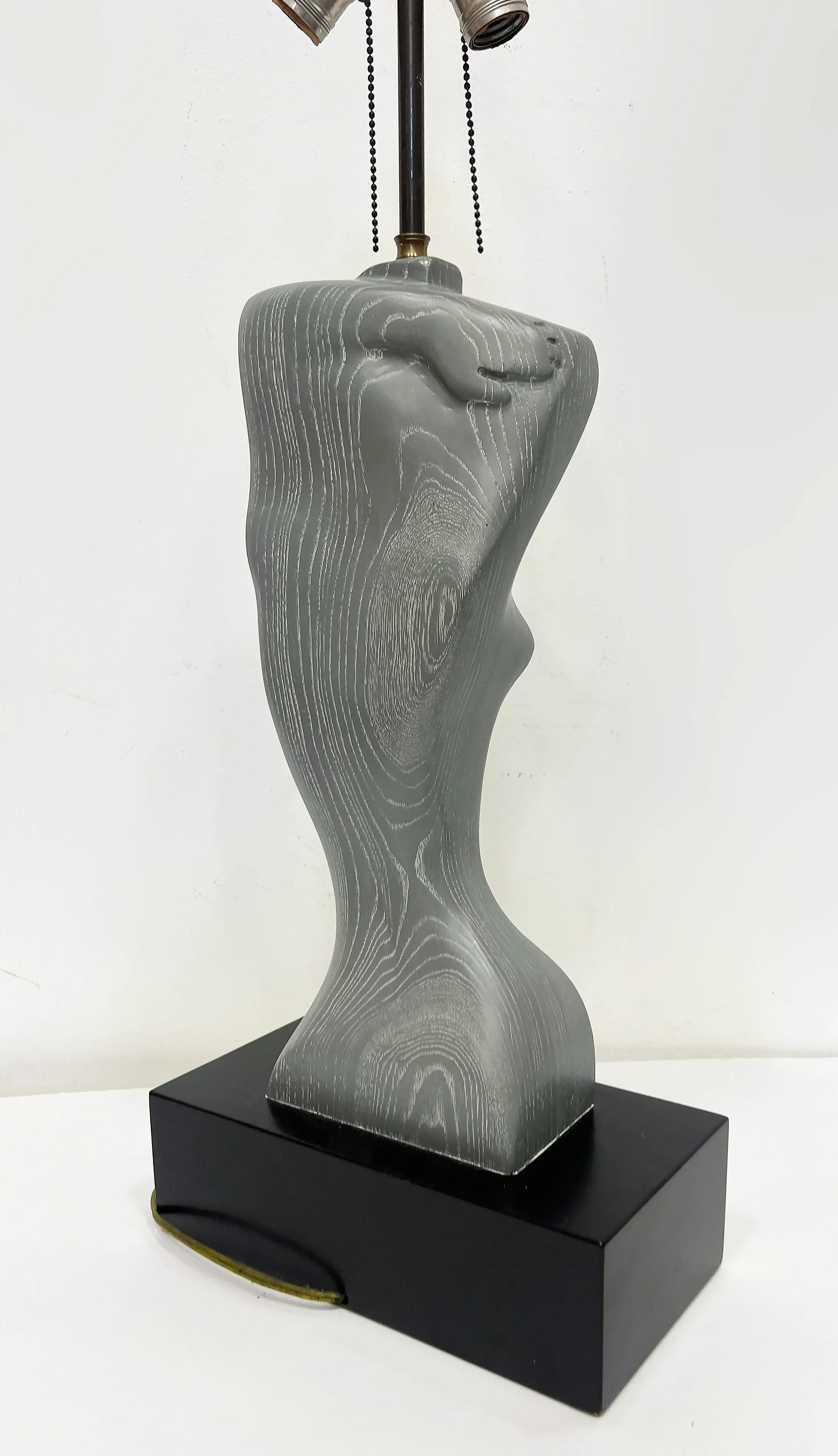 Large Yasha Heifetz Mid-Century Sculptural Nude Torso Table Lamp