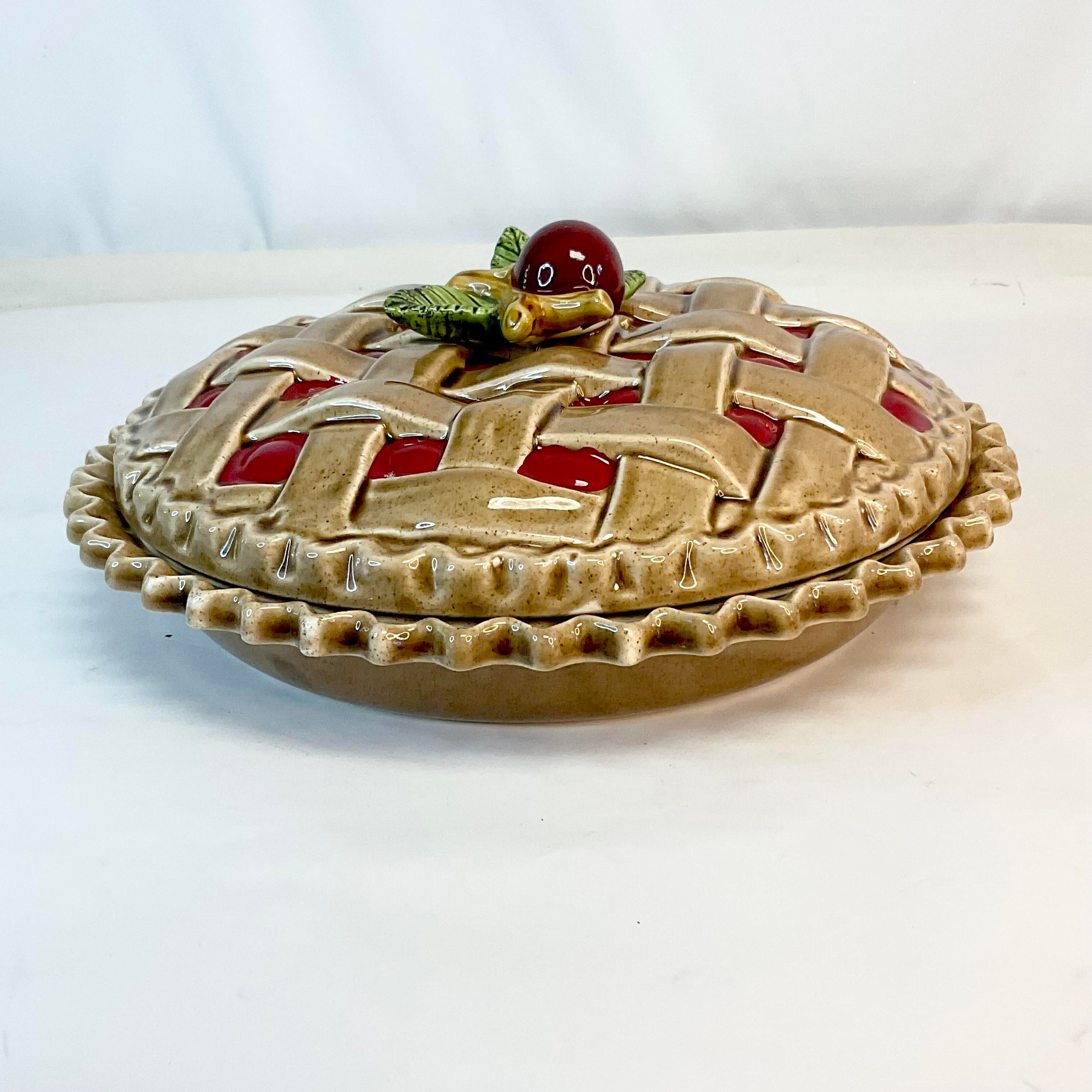 Mid-Century Americana Boho Chic Cherry Pie Covered Dish Chairish