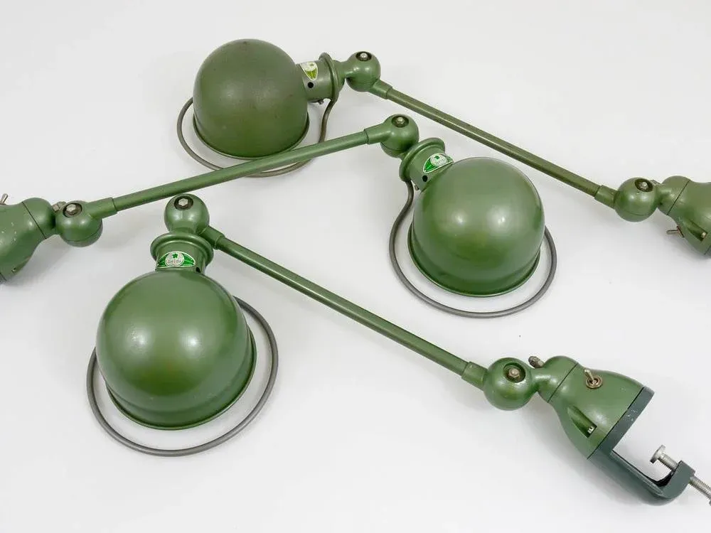 Industrial Clamp Lamp by Jean Louis Domecq for Jielde Lyon, 1950s