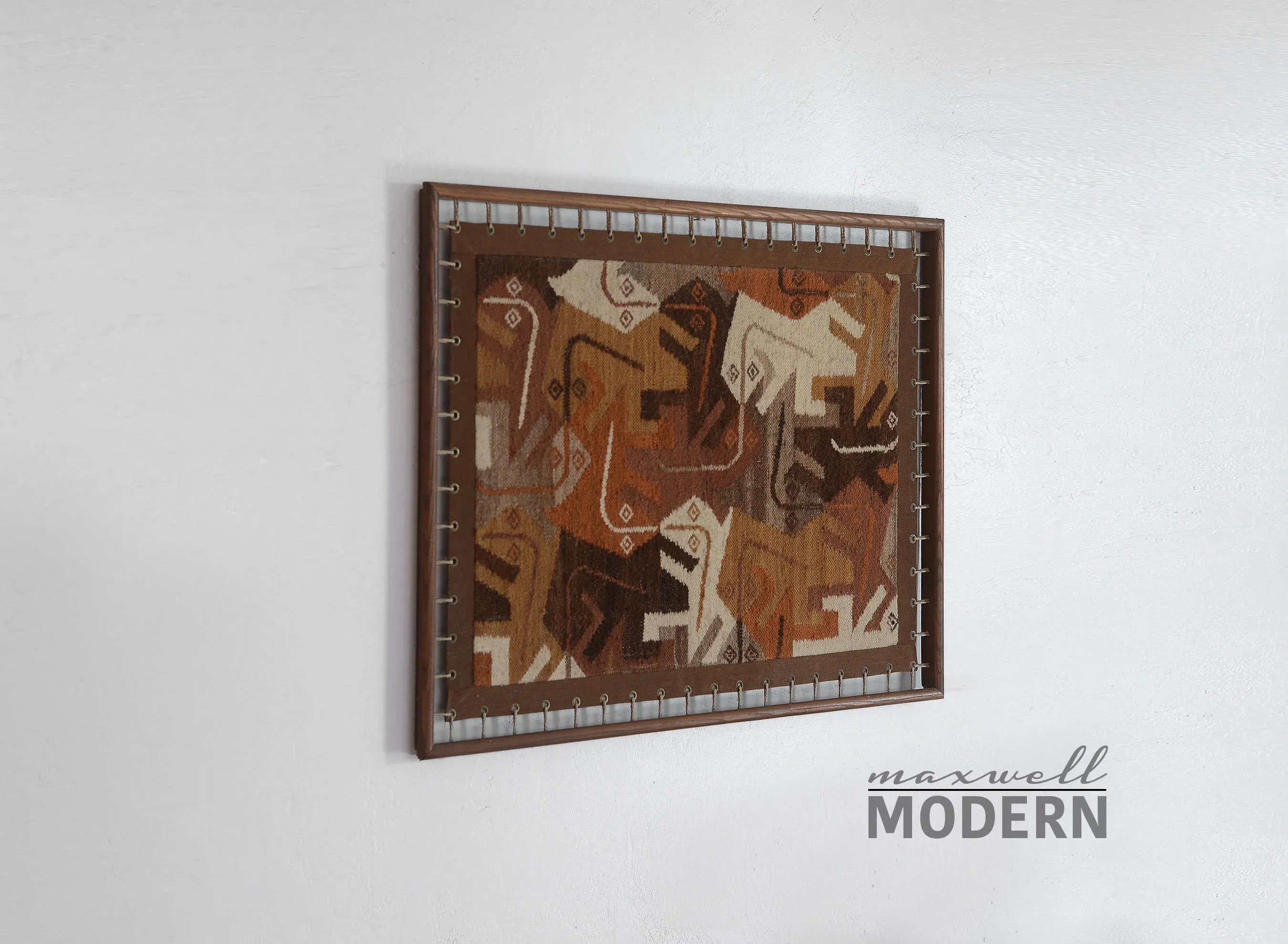 Vintage Modernist South American Geometric Lizards