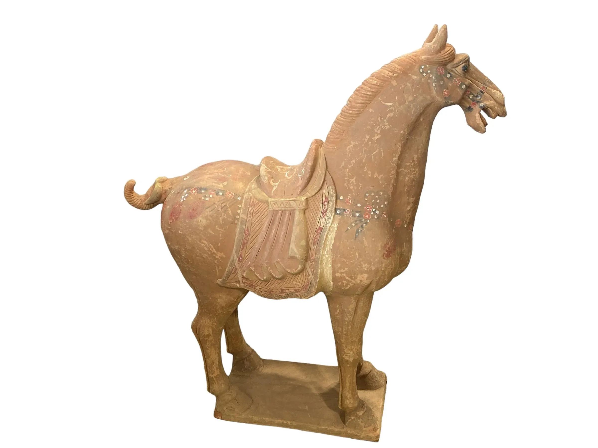 CHinoiserie Large Tang Dynasty-Style Standing Horse