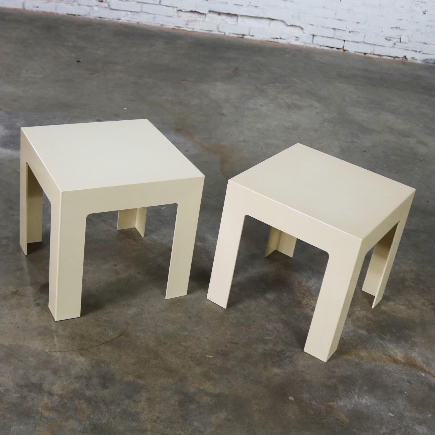 White parsons side table deals