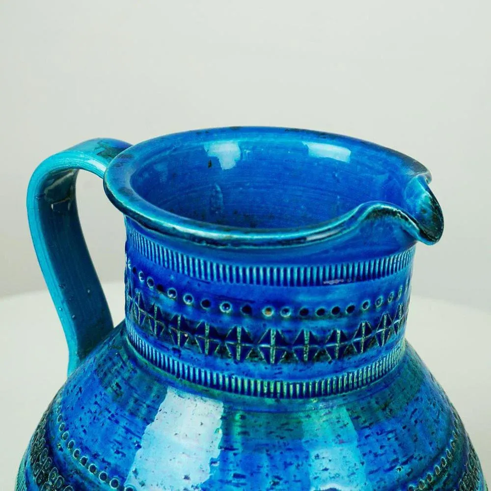 Mid-Century Italian Rimini Blu Ceramic Jar attributed to Aldo