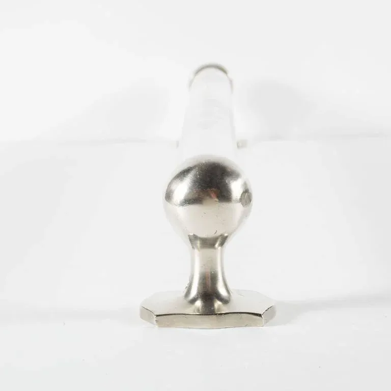Mid-Century Modernist Lucite and Brushed Nickel Towel Rod, circa 1960