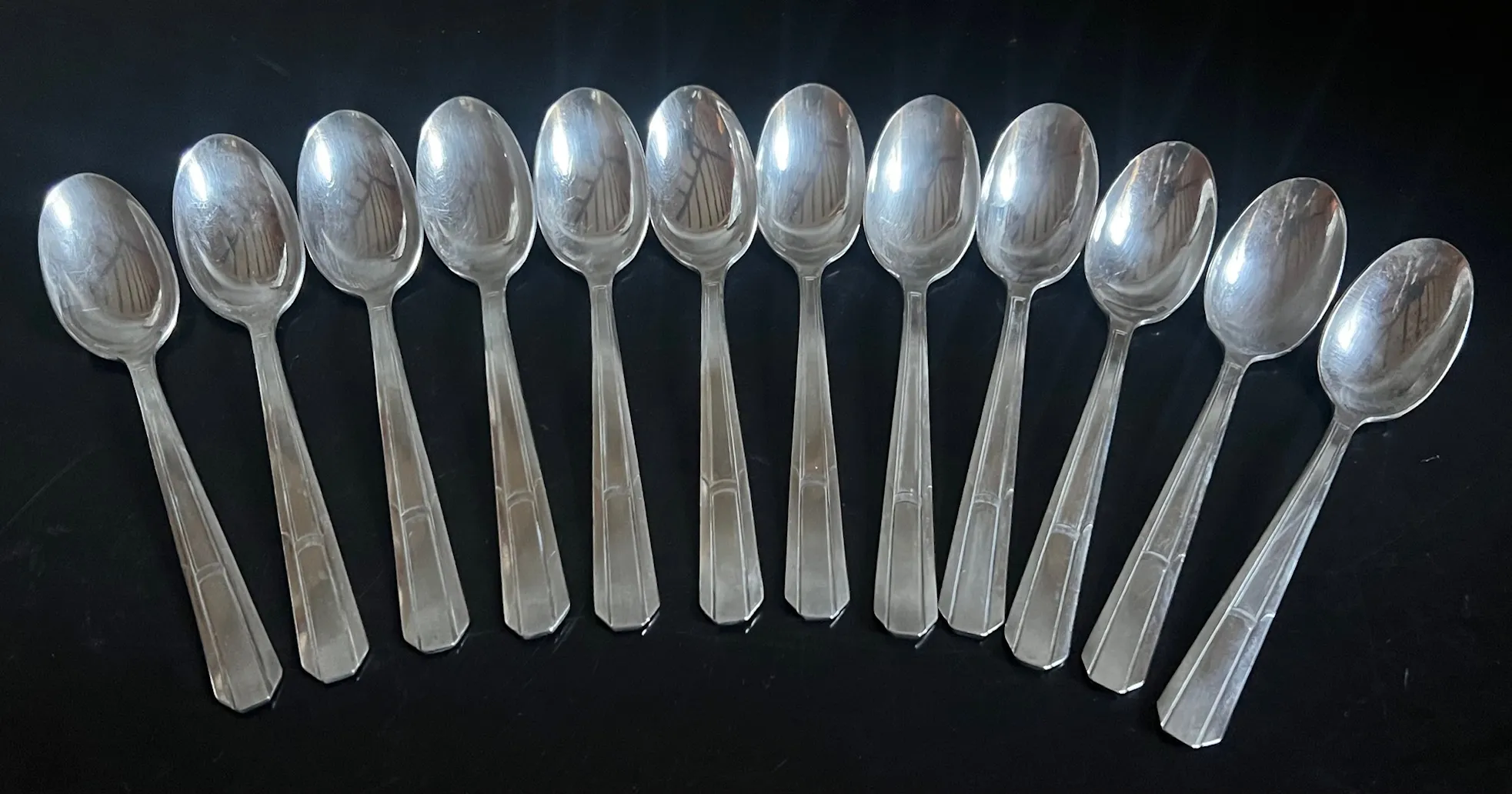 Francois Frionnet French Art Deco Silver Plate Flatware- Set of 49