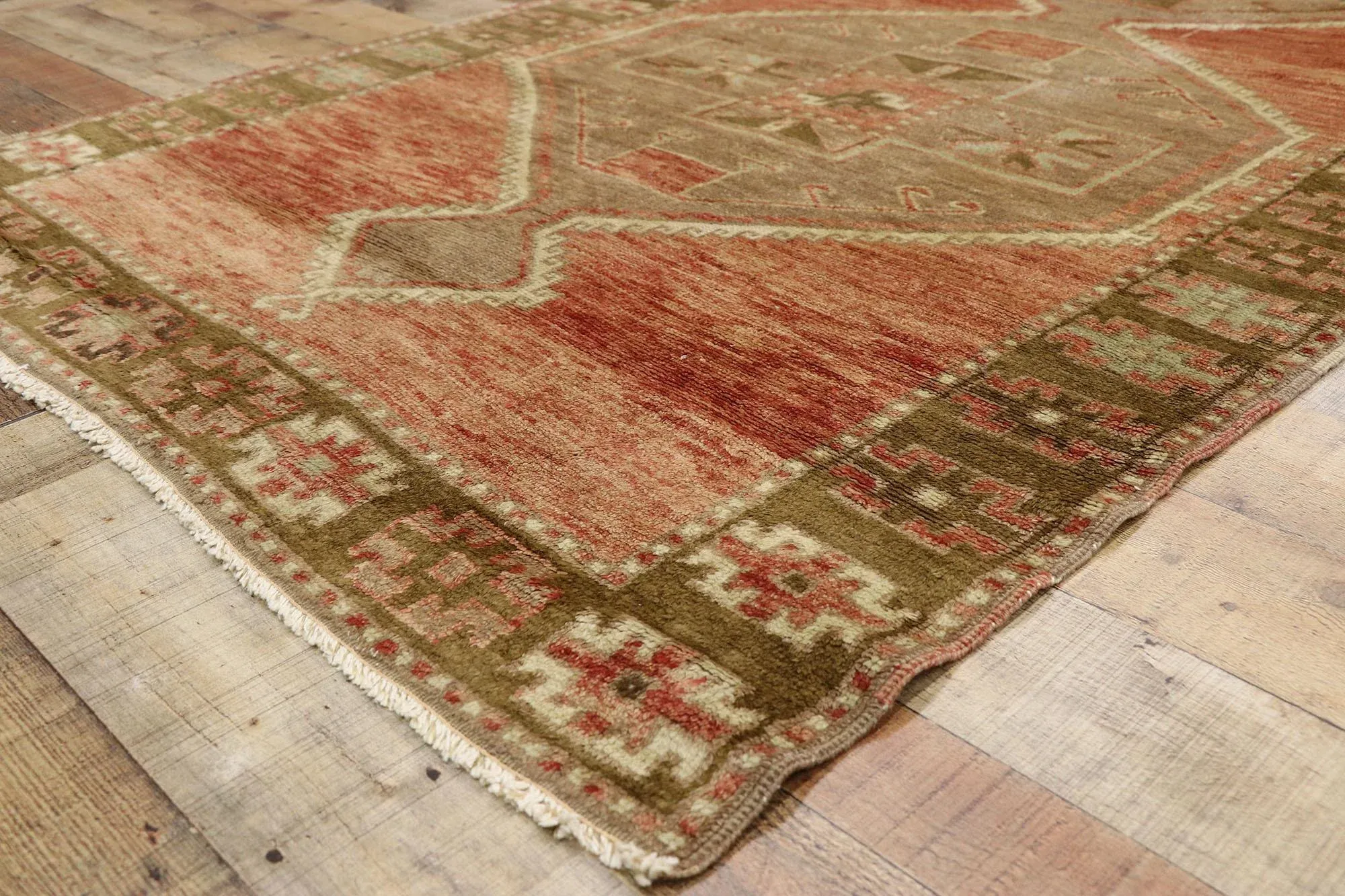 Antique Turkish Oushak Rug - 04\'00 X 11\'10