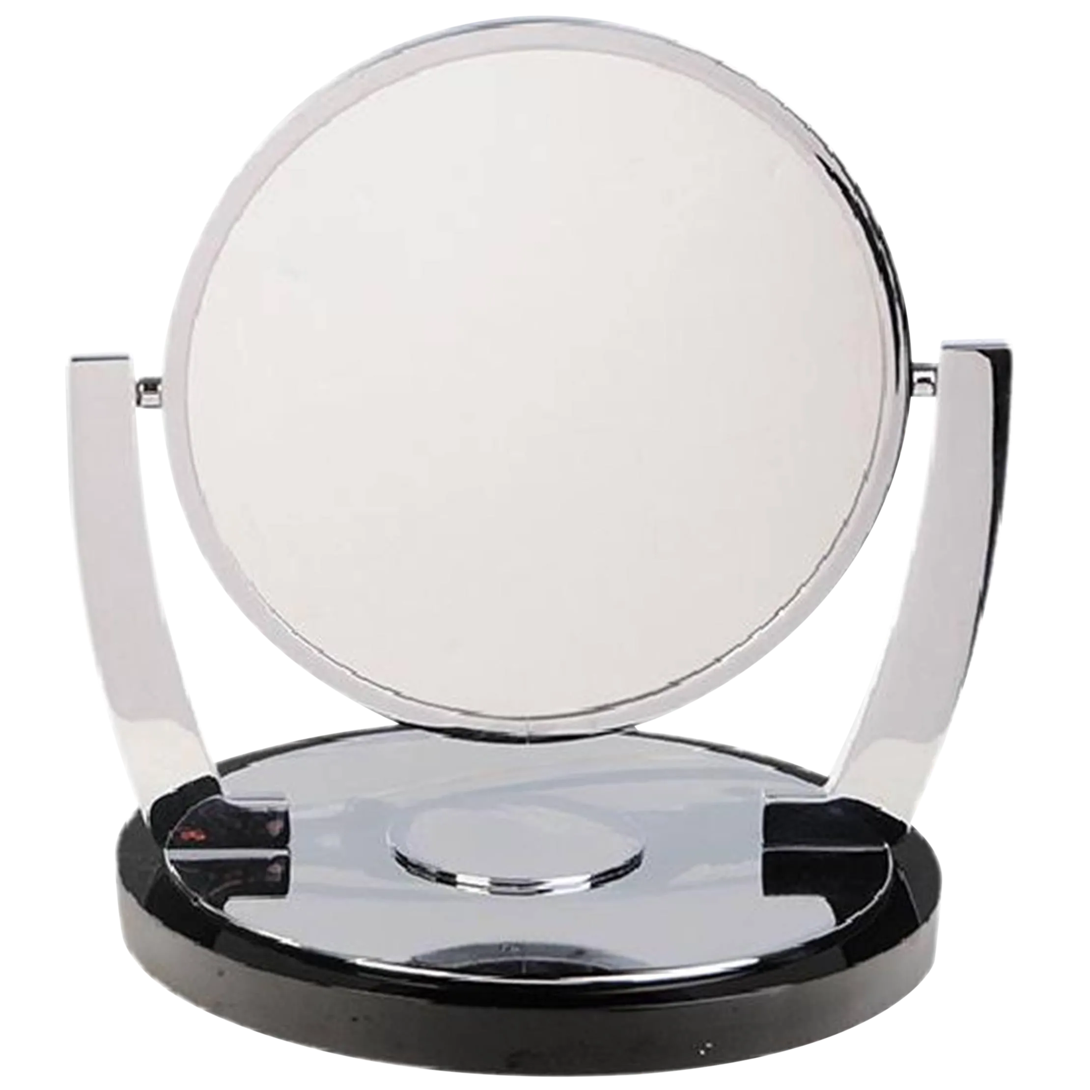 Deco Style Vanity/Makeup Mirror With Magnifying Side by Charles Hollis