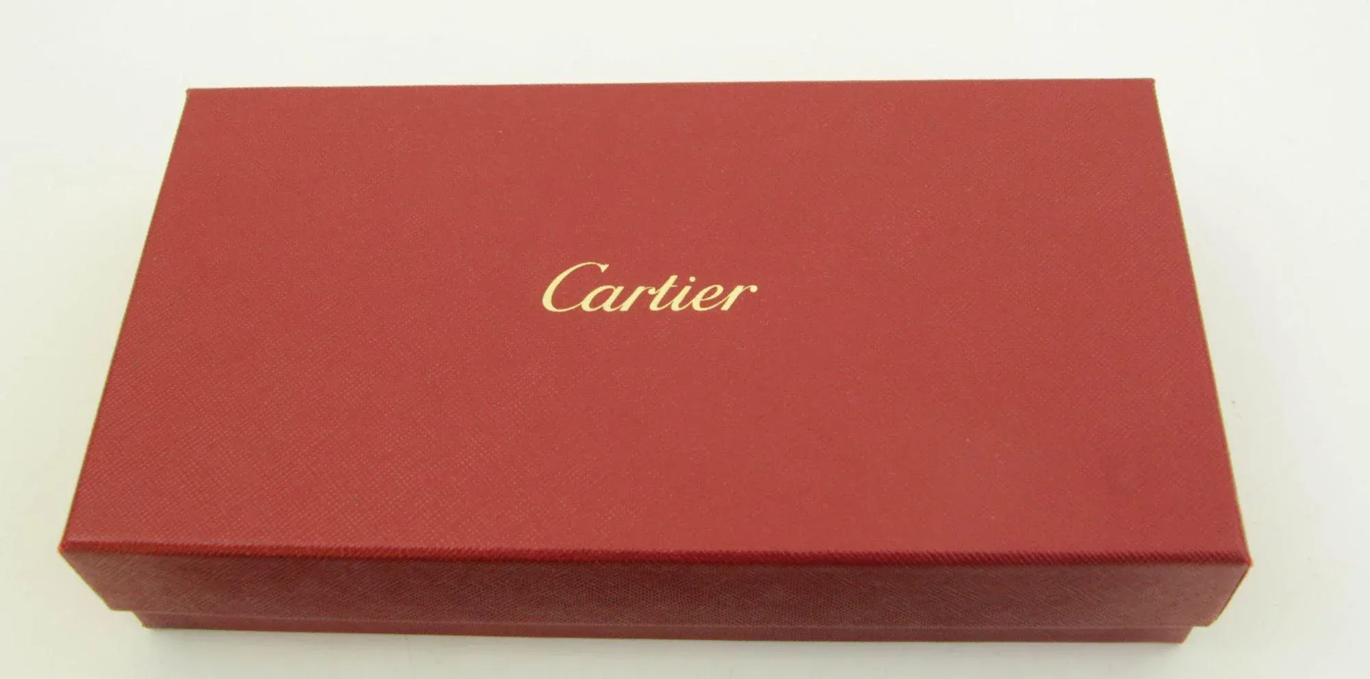 Cartier Paris Burgundy Calfskin Leather Luggage Tag