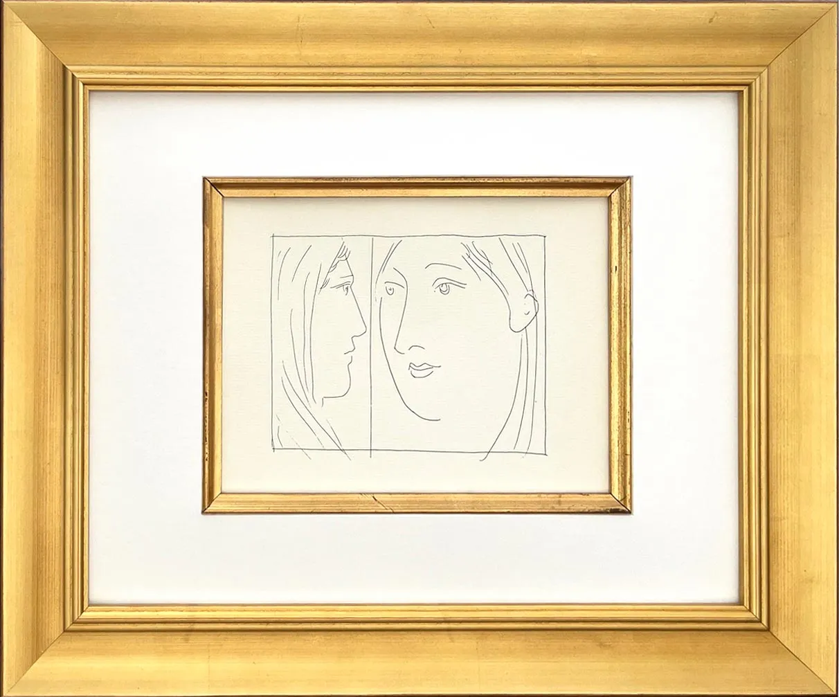 Picasso 19 Two Heads of Women Framed