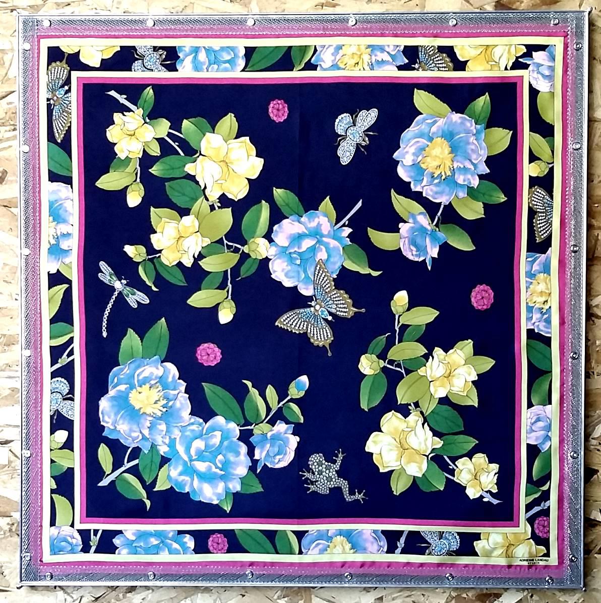 Adrienne landau studio silk scarf clearance
