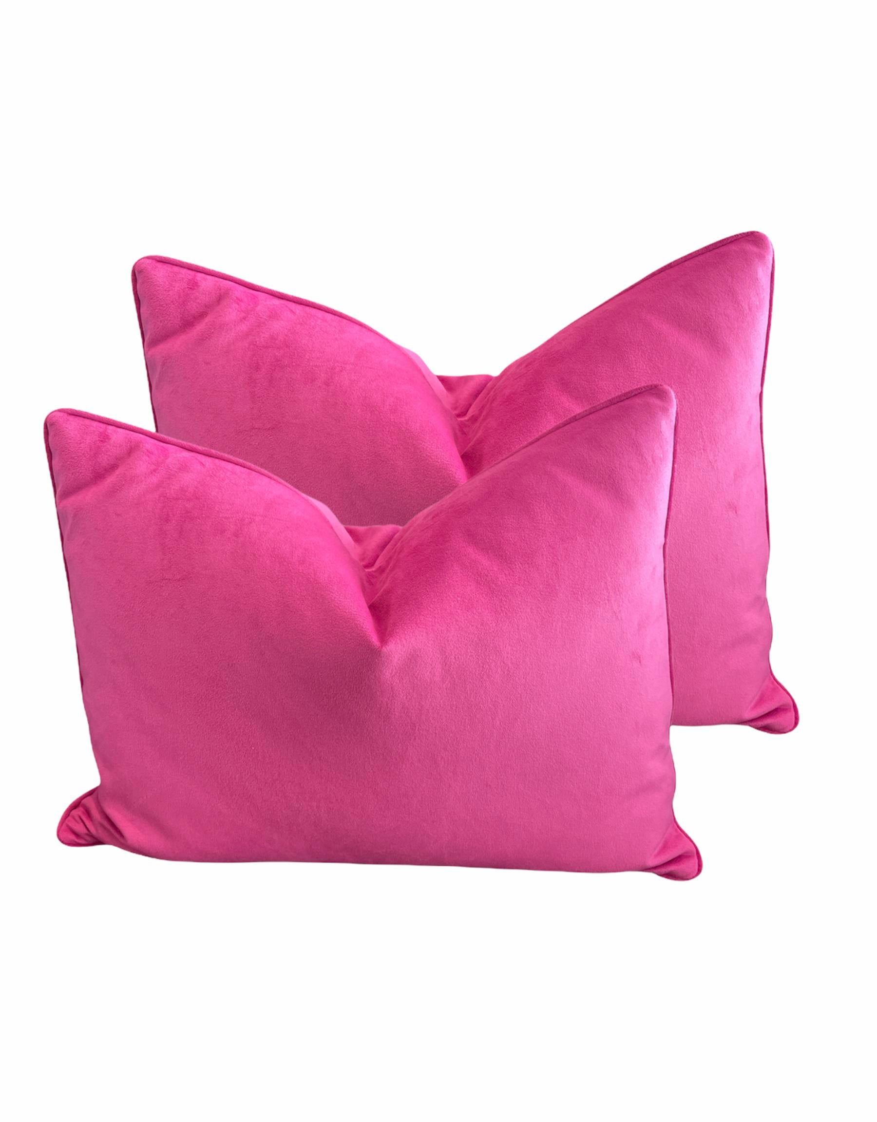 Pink LV velvet pillows – Velour Originals