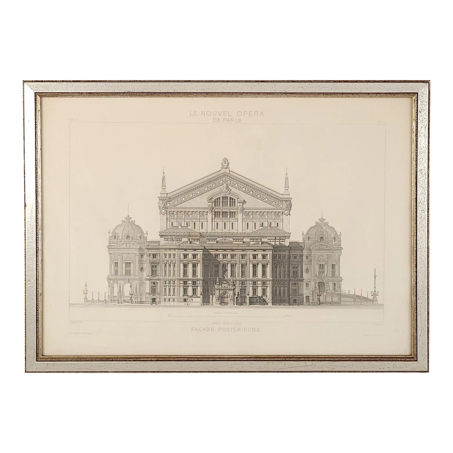 View of the Paris Opera House, France, 19th Century | Chairish