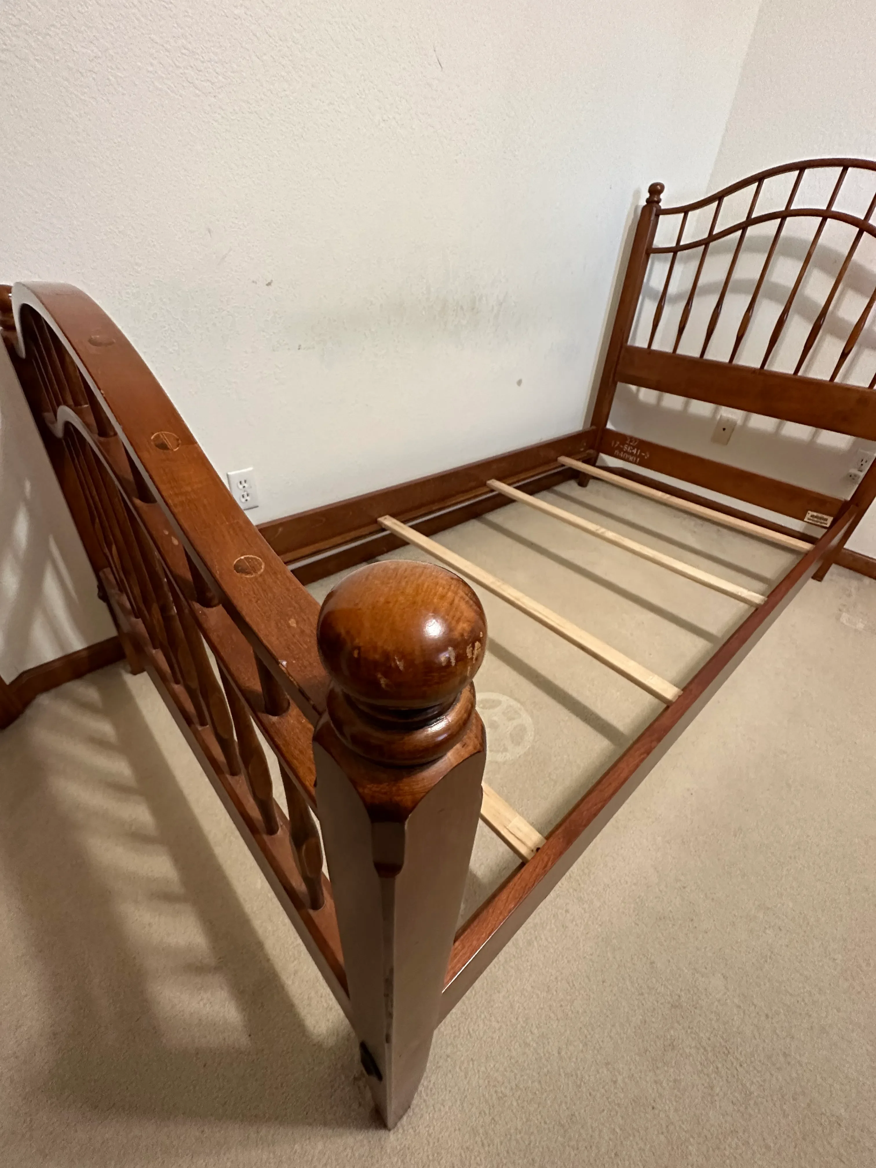 1990s Ethan Allen Country Crossings Twin Bed | Chairish