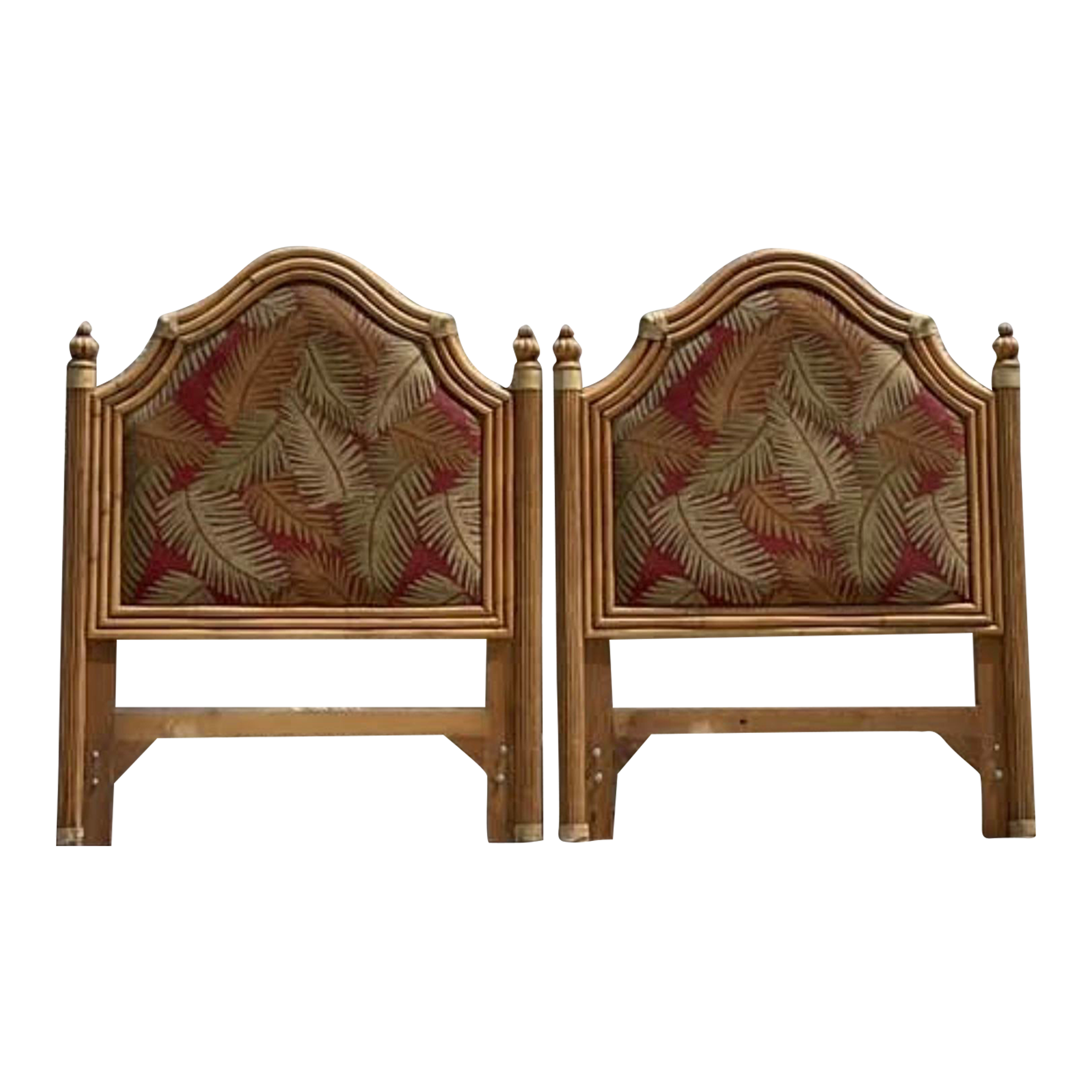 Vintage Coastal Bamboo Wood Twin Headboard Chairish