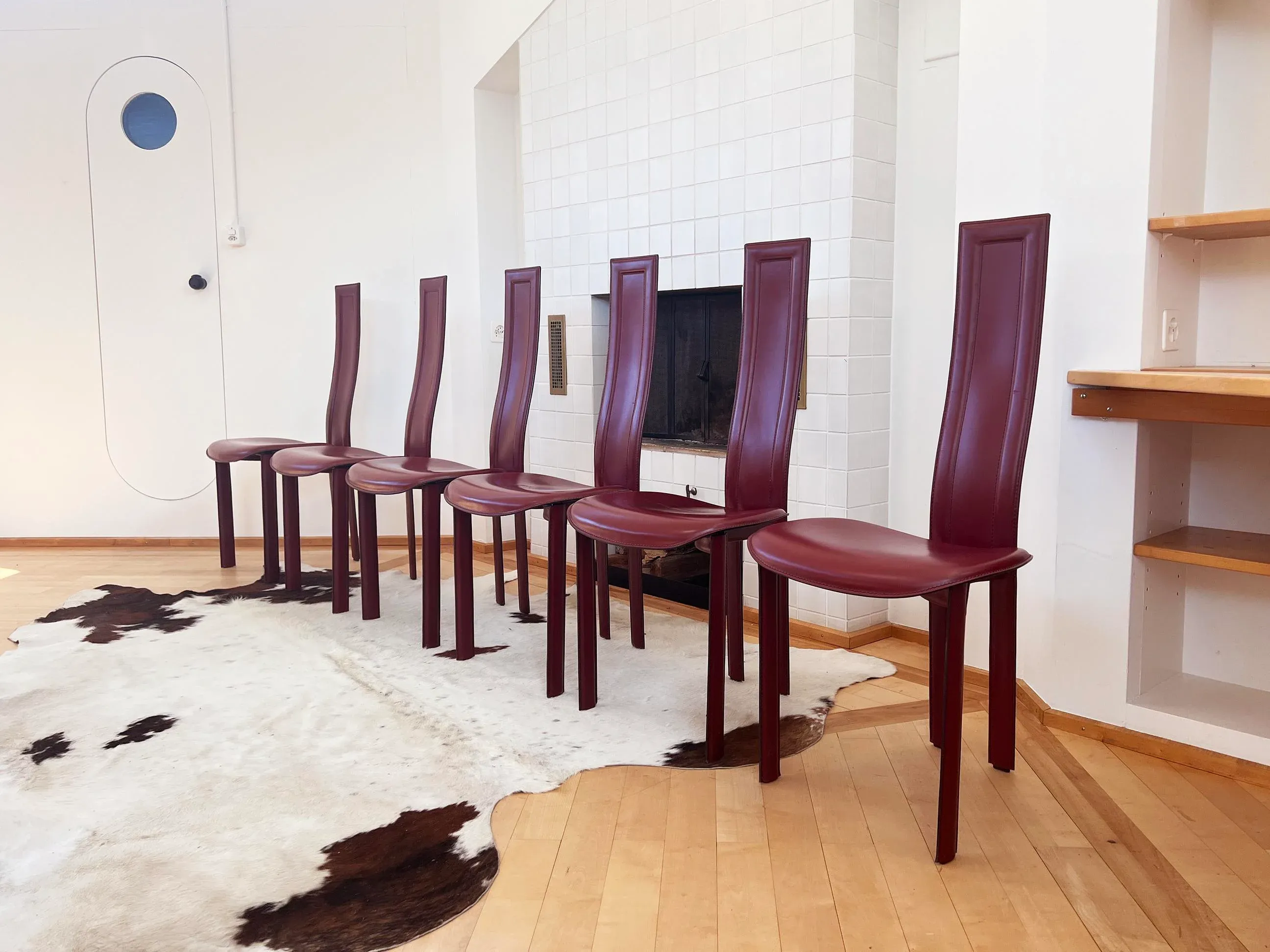 Cattelan Italia アリス チェア 4脚 デザイナーズ ハイバック Postmodern 1980s Design Icon 