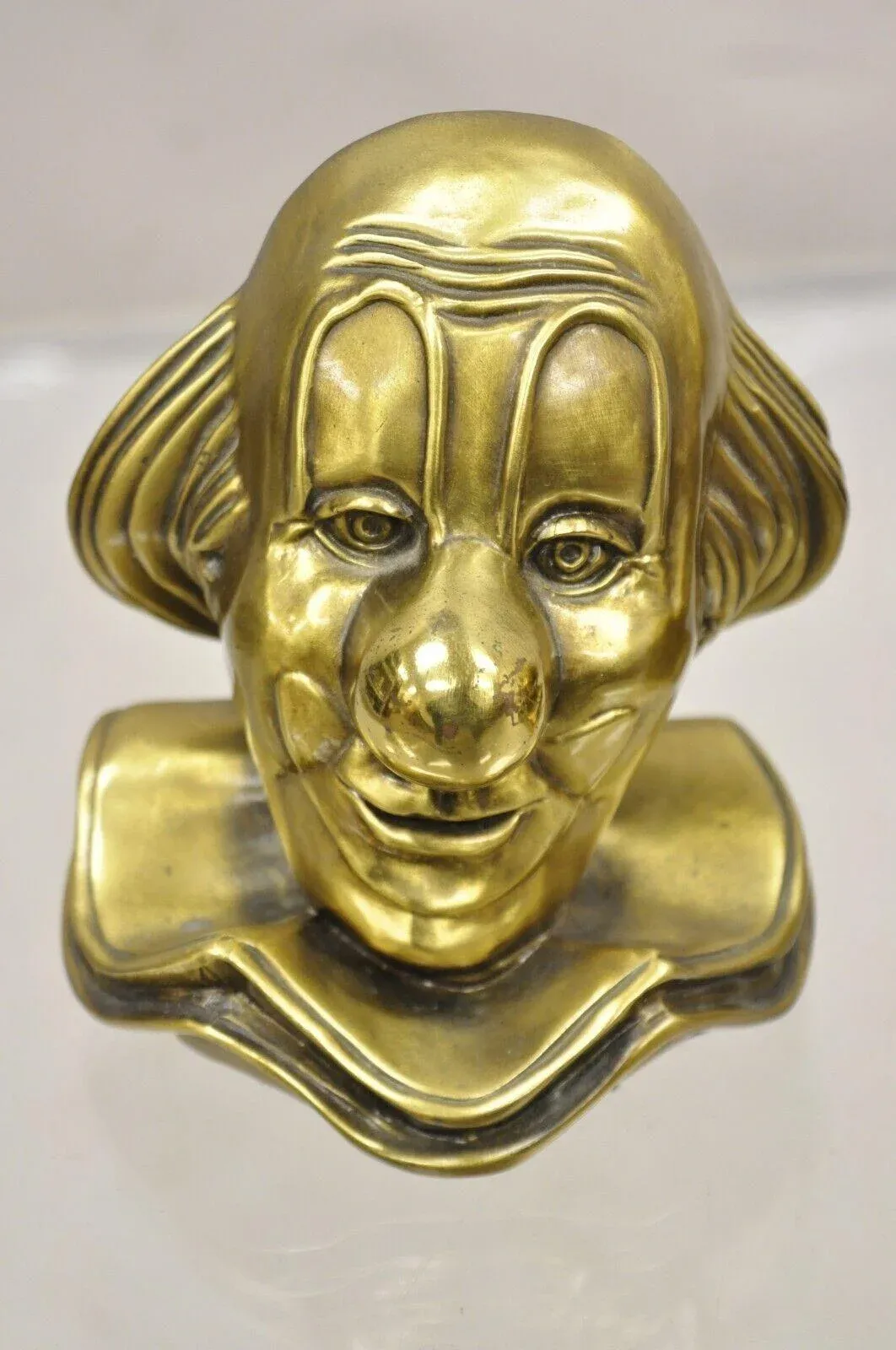 1940 Brass Clown Head Bookends クラウンヘッド 1940 Brass Clown Head Bookends クラウンヘッド 【公式通販】