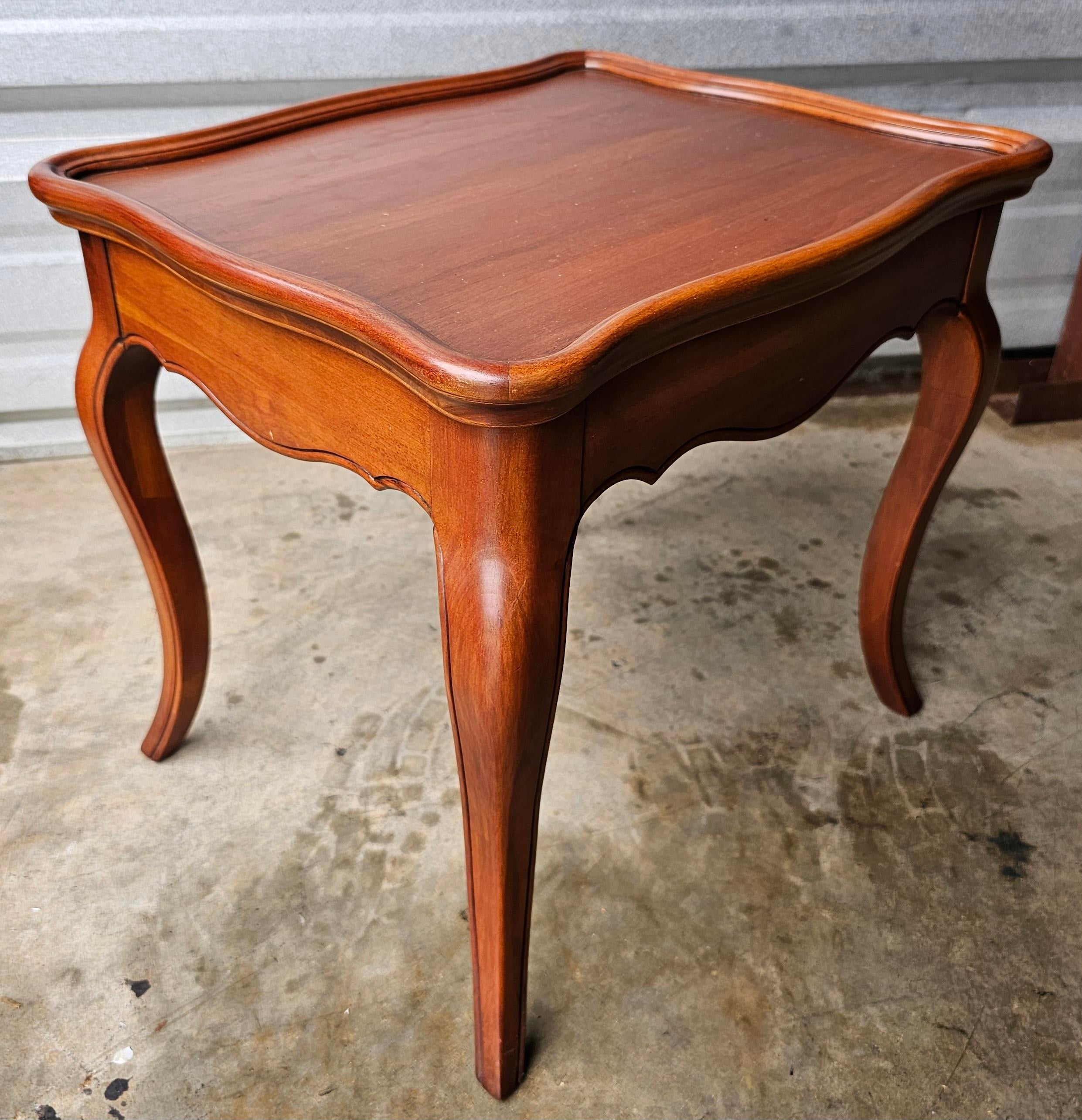 値下　激レア30s  antique vintage Table Queen Ann Walnut Side Table with Pull Out Slides, Circa