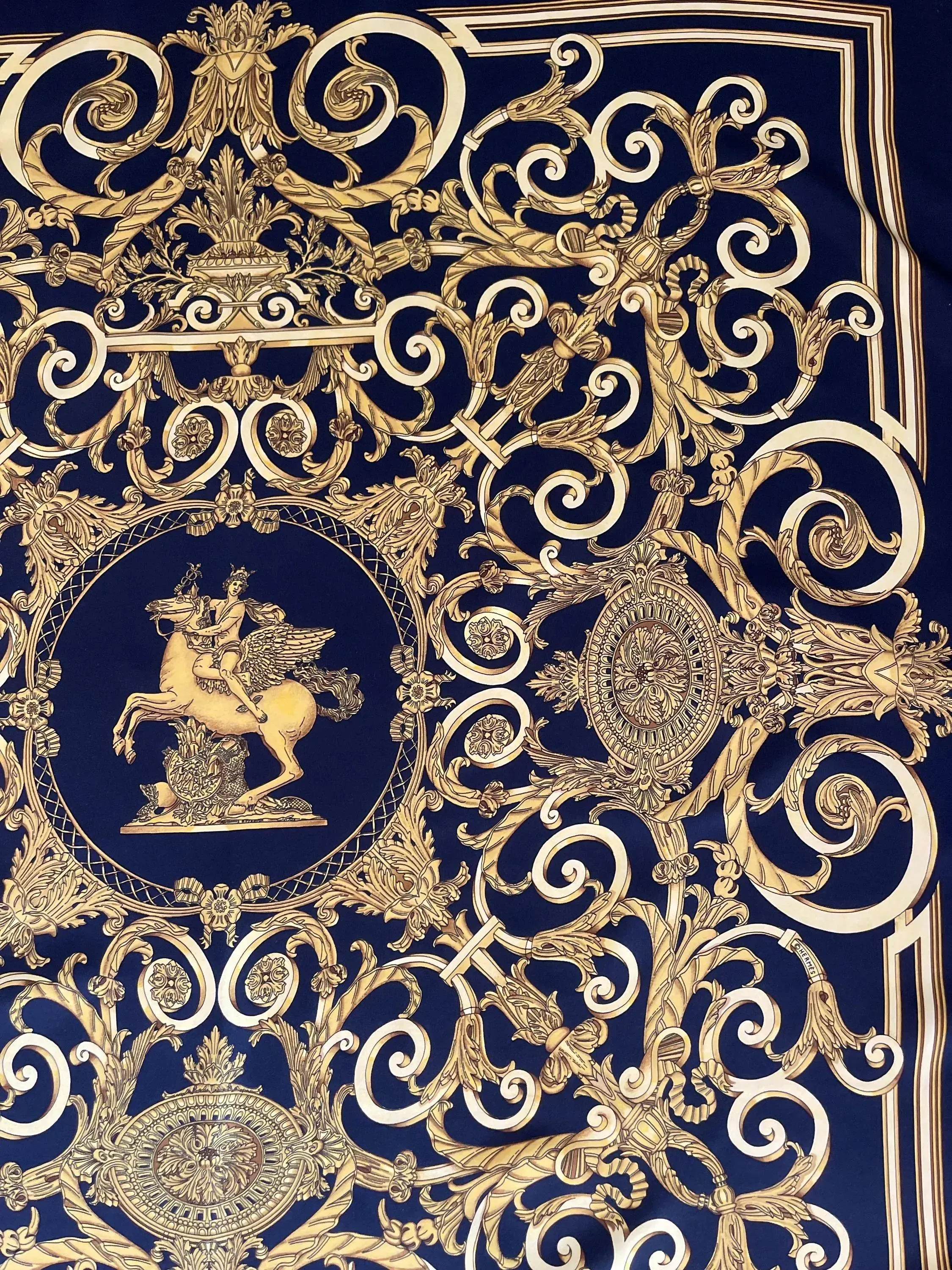 Hermès Silk Scarf “Les Tuileries” 1990 | Chairish