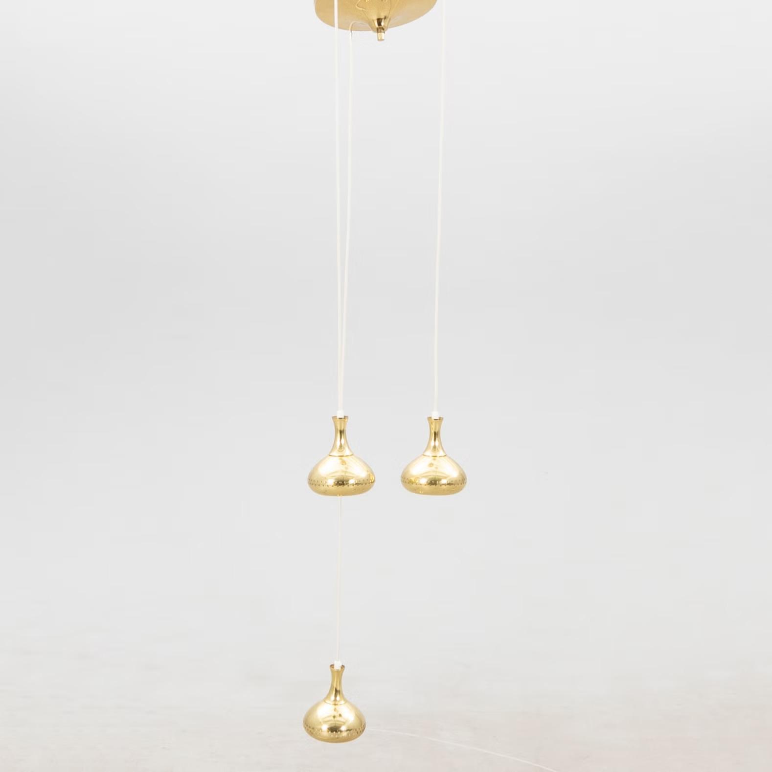 Vintage Swedish Hanging Lamp by Hans-Agne Jakobsson, 1960