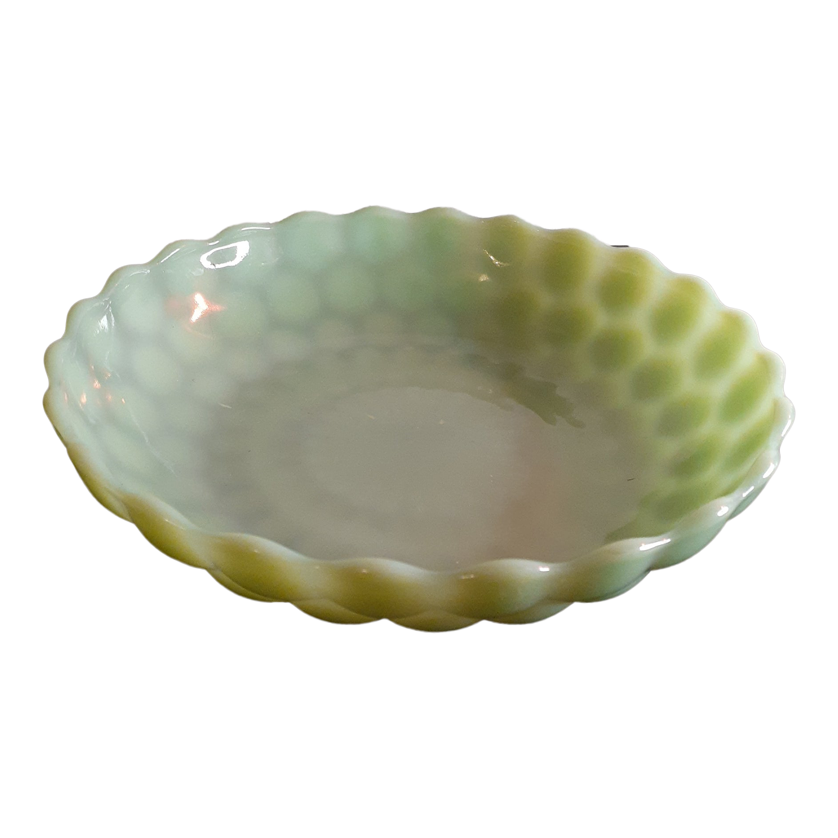 Vintage 1940s Anchor Hocking Fire King Jadeite Bubble Bowl Chairish