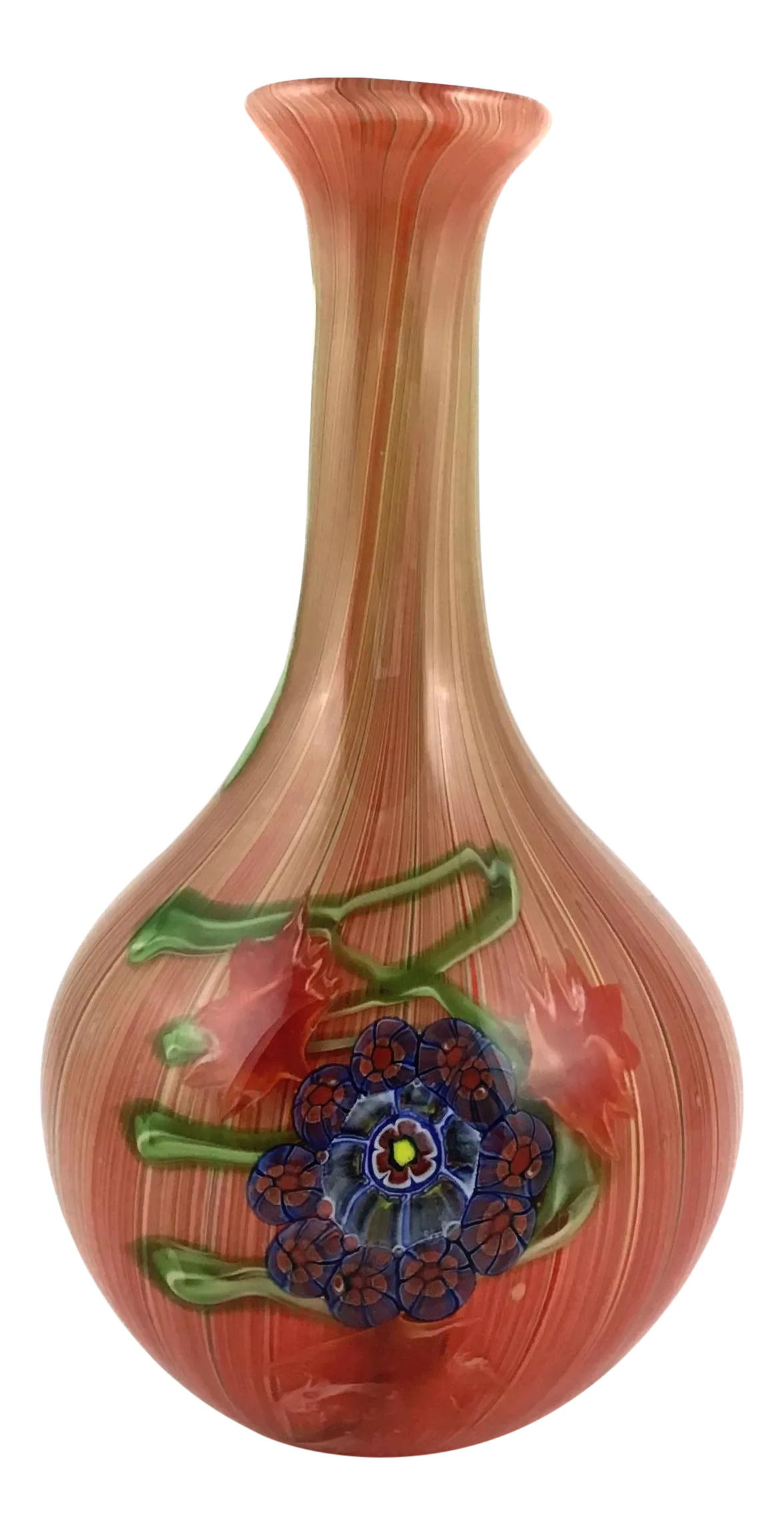 Vintage Murano Glass Vase With Millefiore Detail Chairish