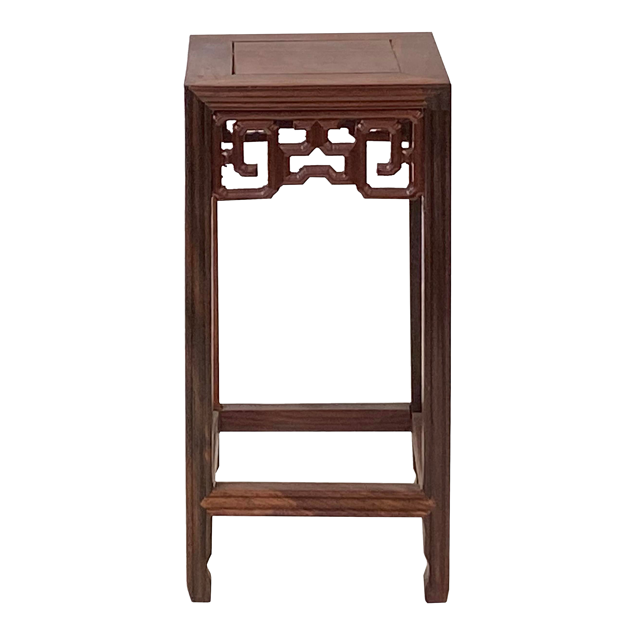 4" Chinese Brown Wood Square Tall Table Top Stand Display Easel Chairish