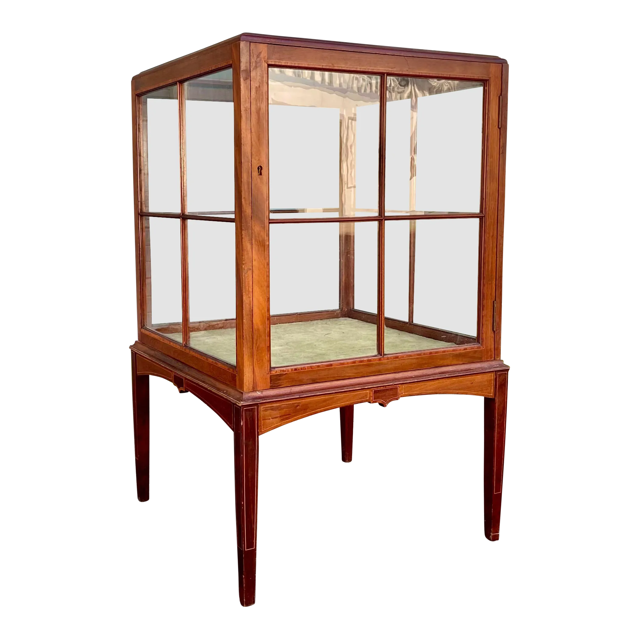 Mid 20th Century General Store Display Cabinet With Swing