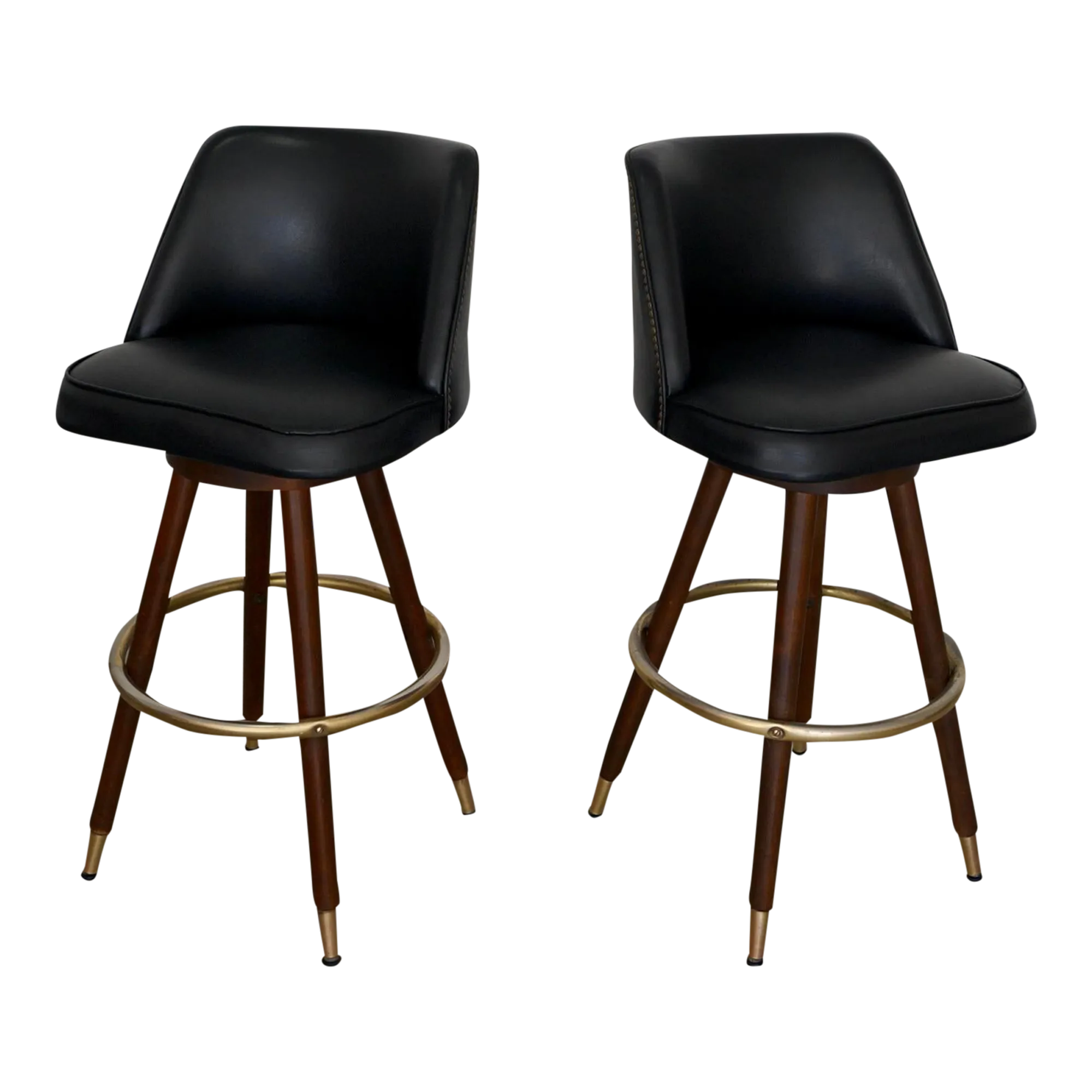 MidCentury Modern Bar Stools a Pair Chairish