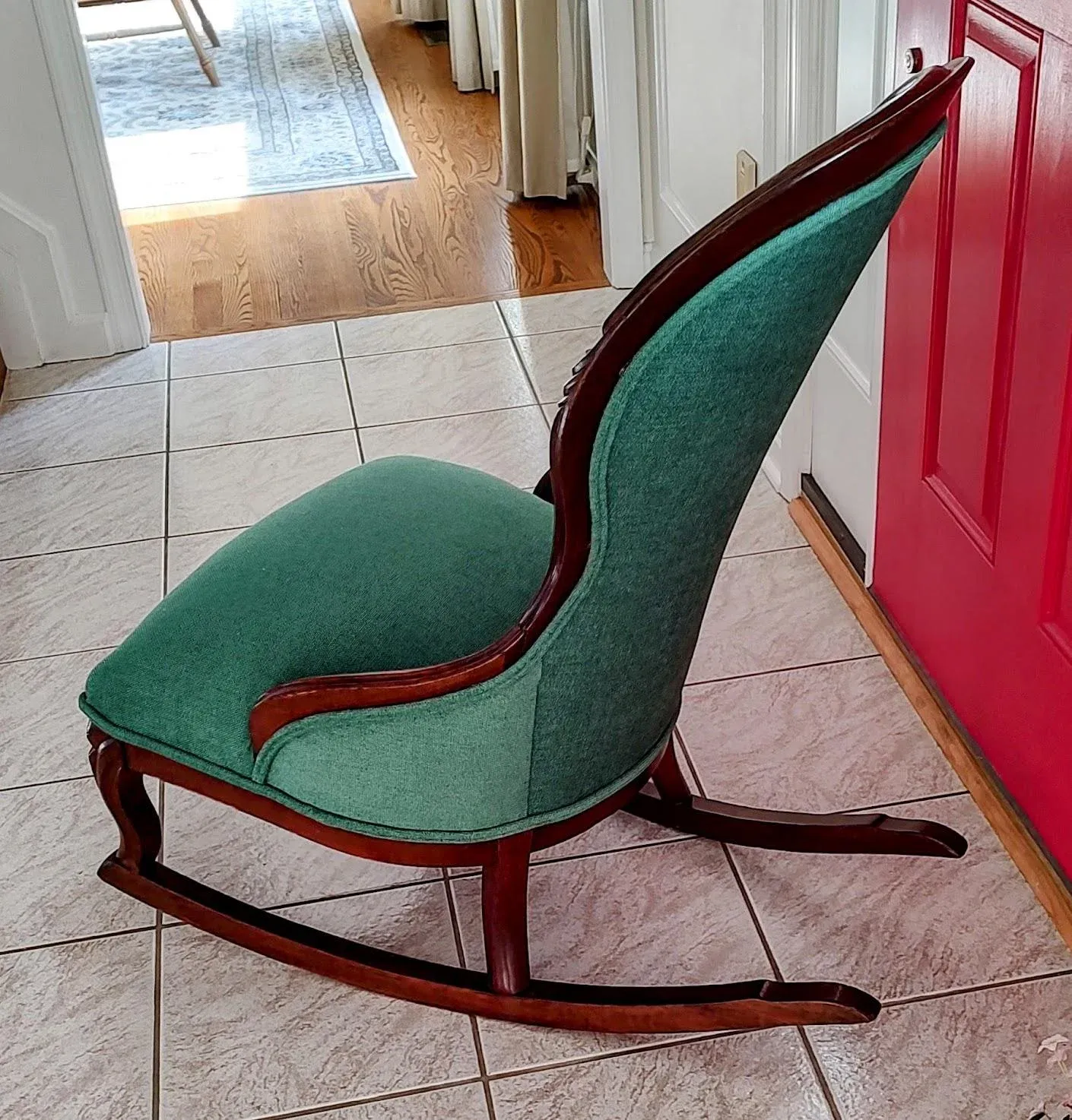 Late 19th Century Antique Petite Rocking Chair Chairish - Main Image