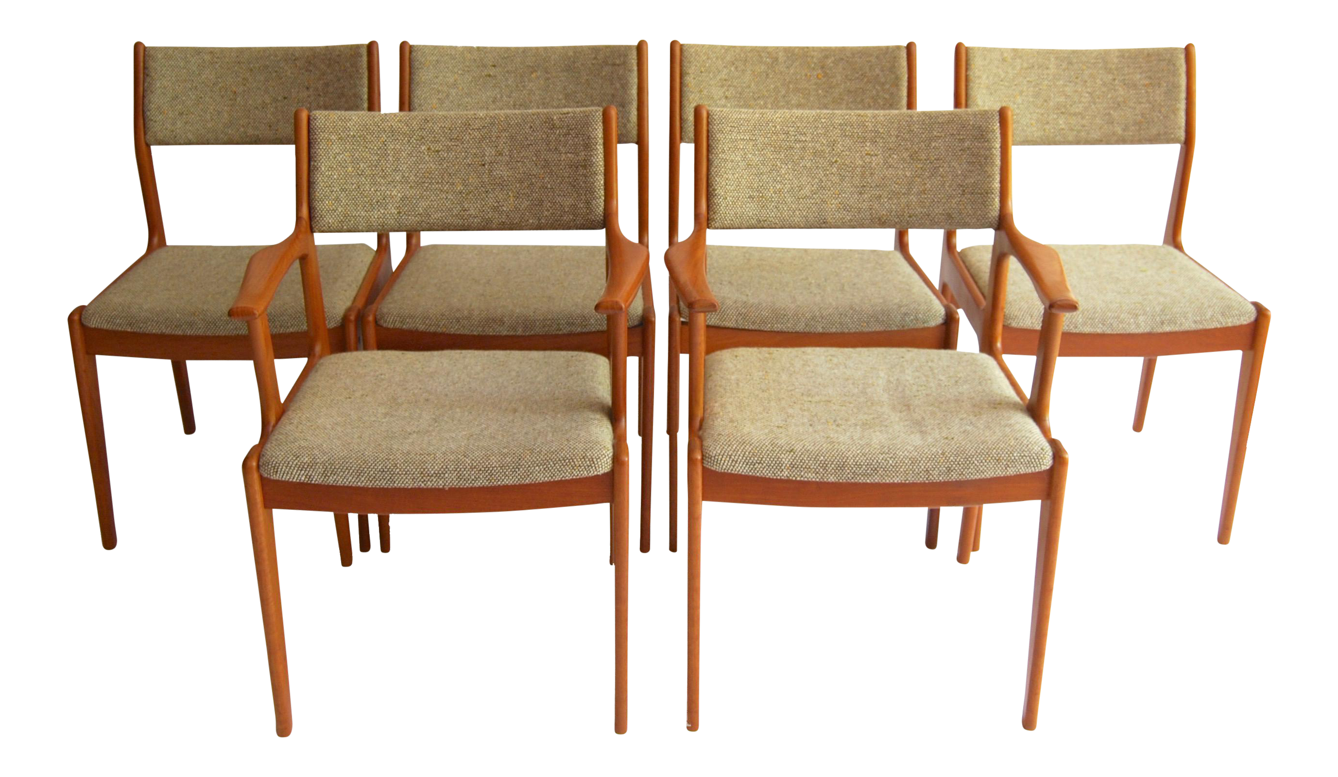 Vintage D Scan Mid Century Modern Dining Chairs Set Of 6 Chairish