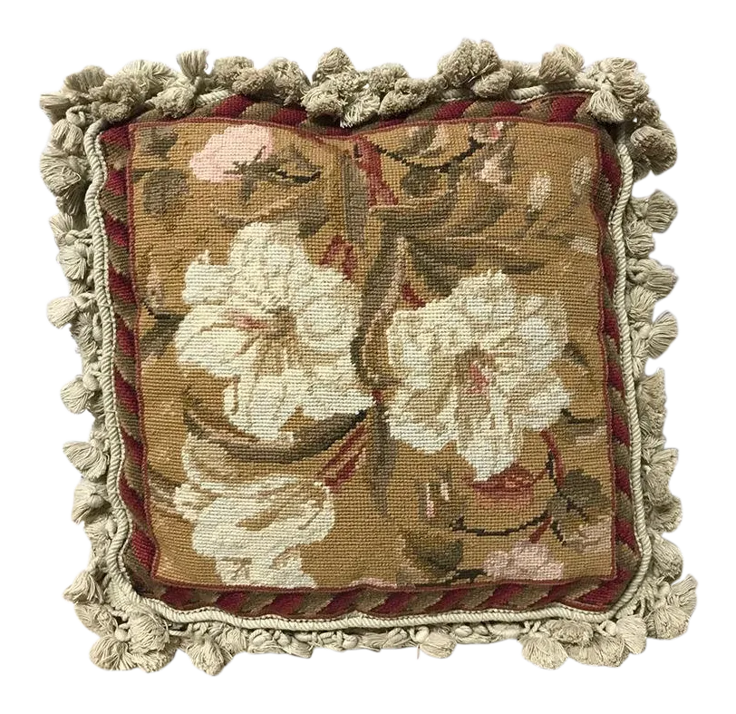 Vintage Needlepoint Pillow Chairish