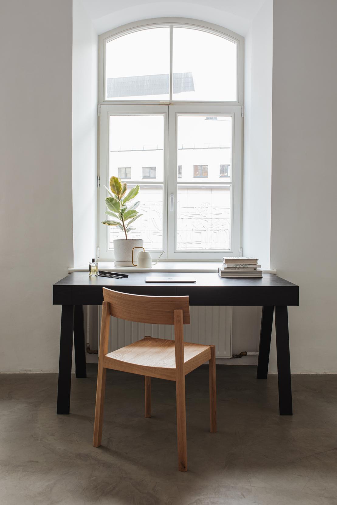 Large Black 4.9 Desk by Marius Valaitis for Emko | Chairish