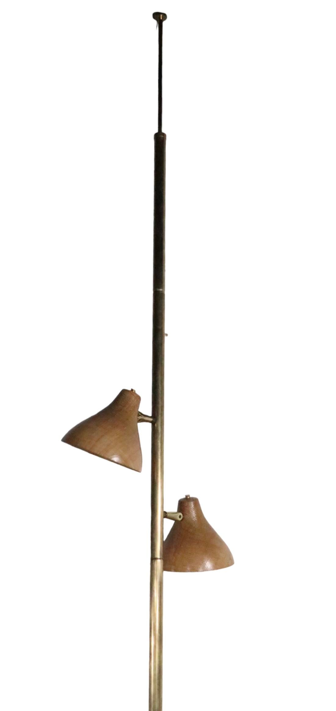 Mid Century Tension Pole Lamp C 1950 s Chairish