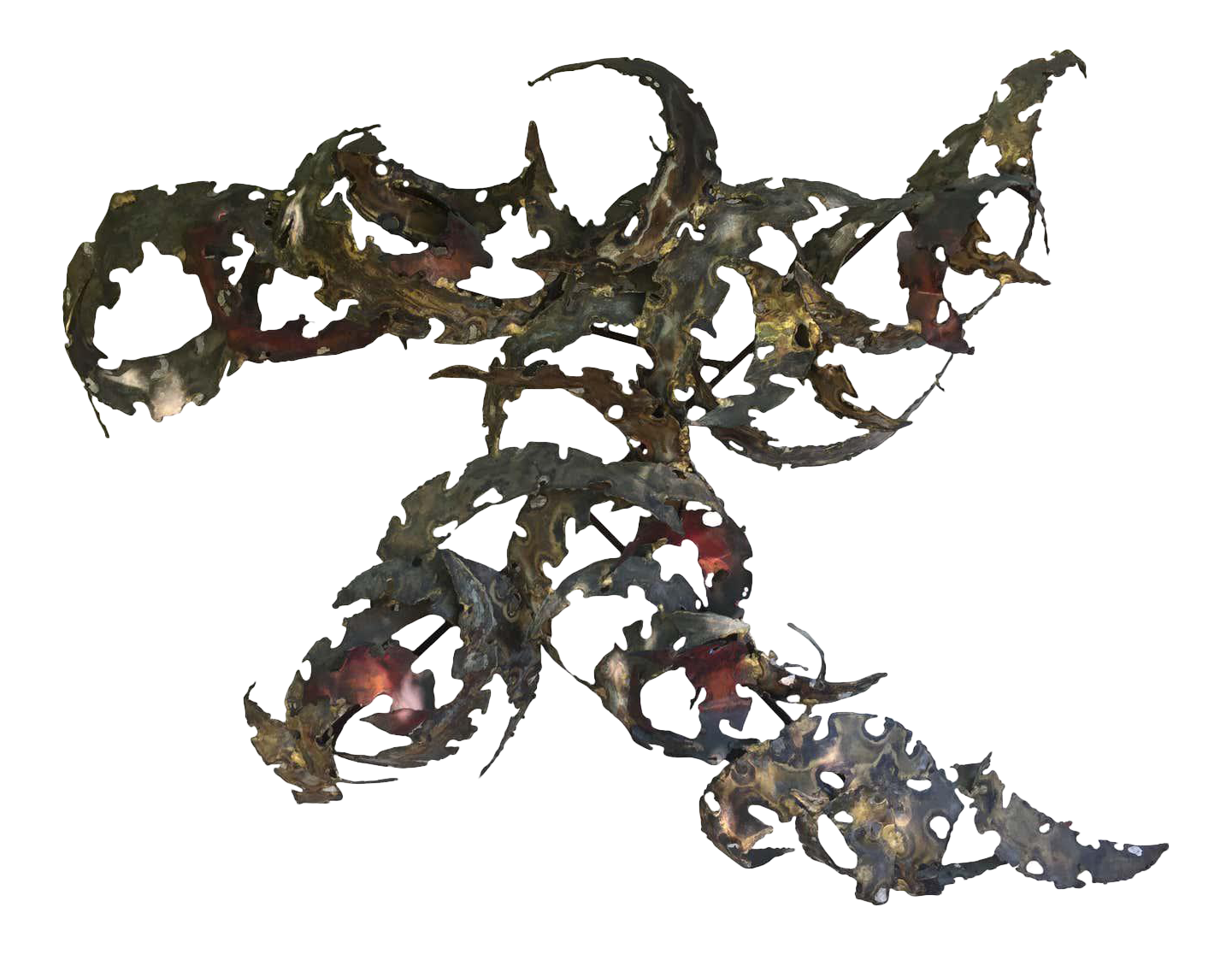 Oversized Silas Seandel Iron Wall Sculpture Chairish