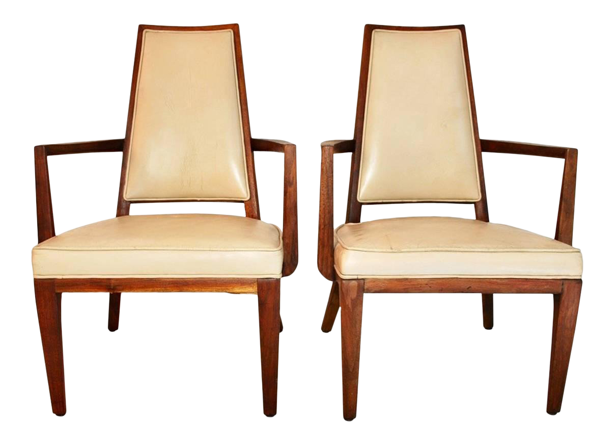 MidCentury Leather Chairs Design by Monteverdi Young a Pair Chairish