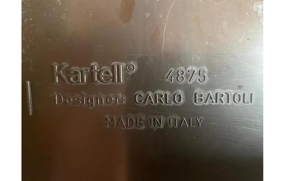 Mid-Century Modern Chairs Nr. 4875 by Carlo Bartoli for Kartell, 1970, Set of 4