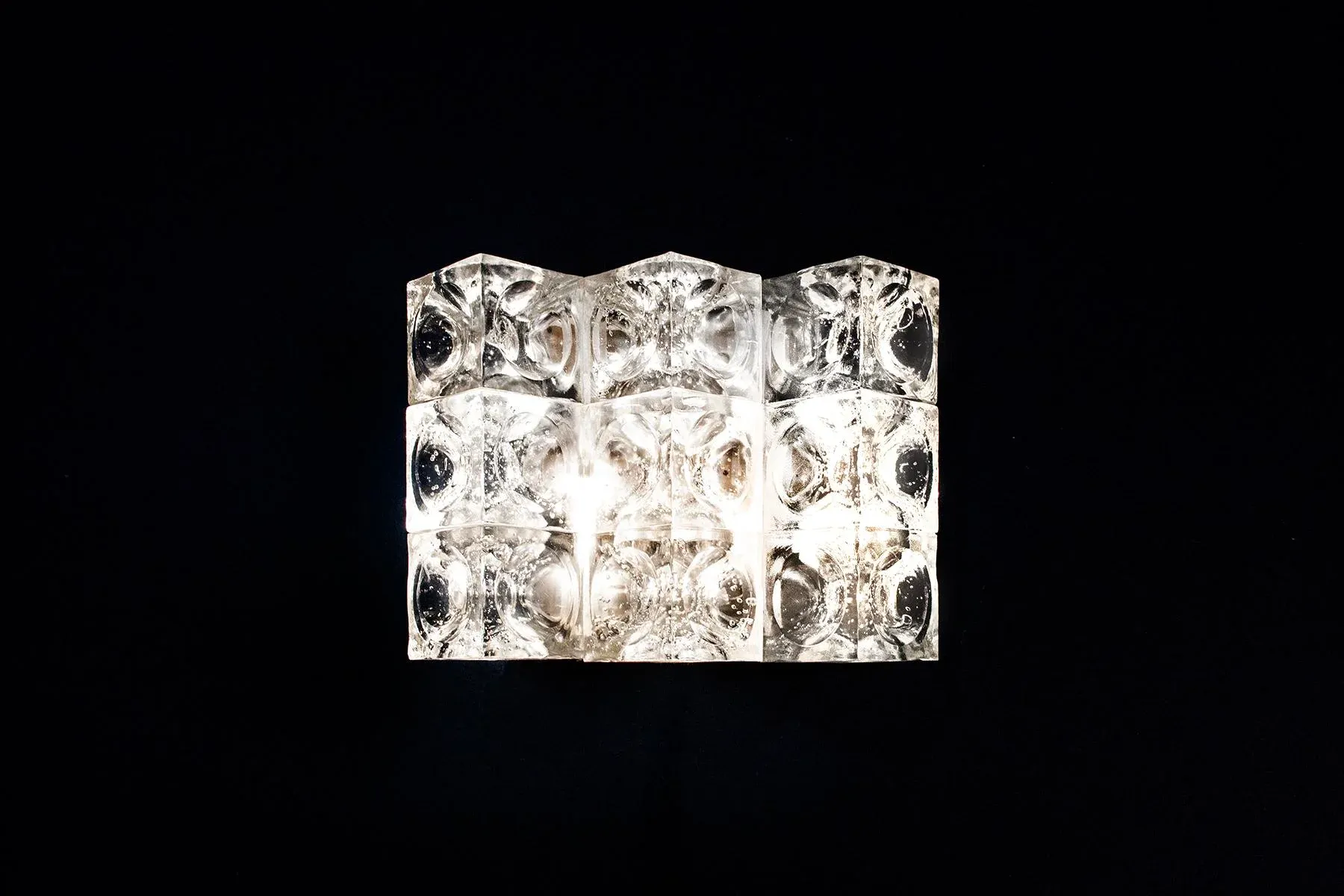 Murano Glass Wall Lamp by Albano Poli for Poliarte, 1970s