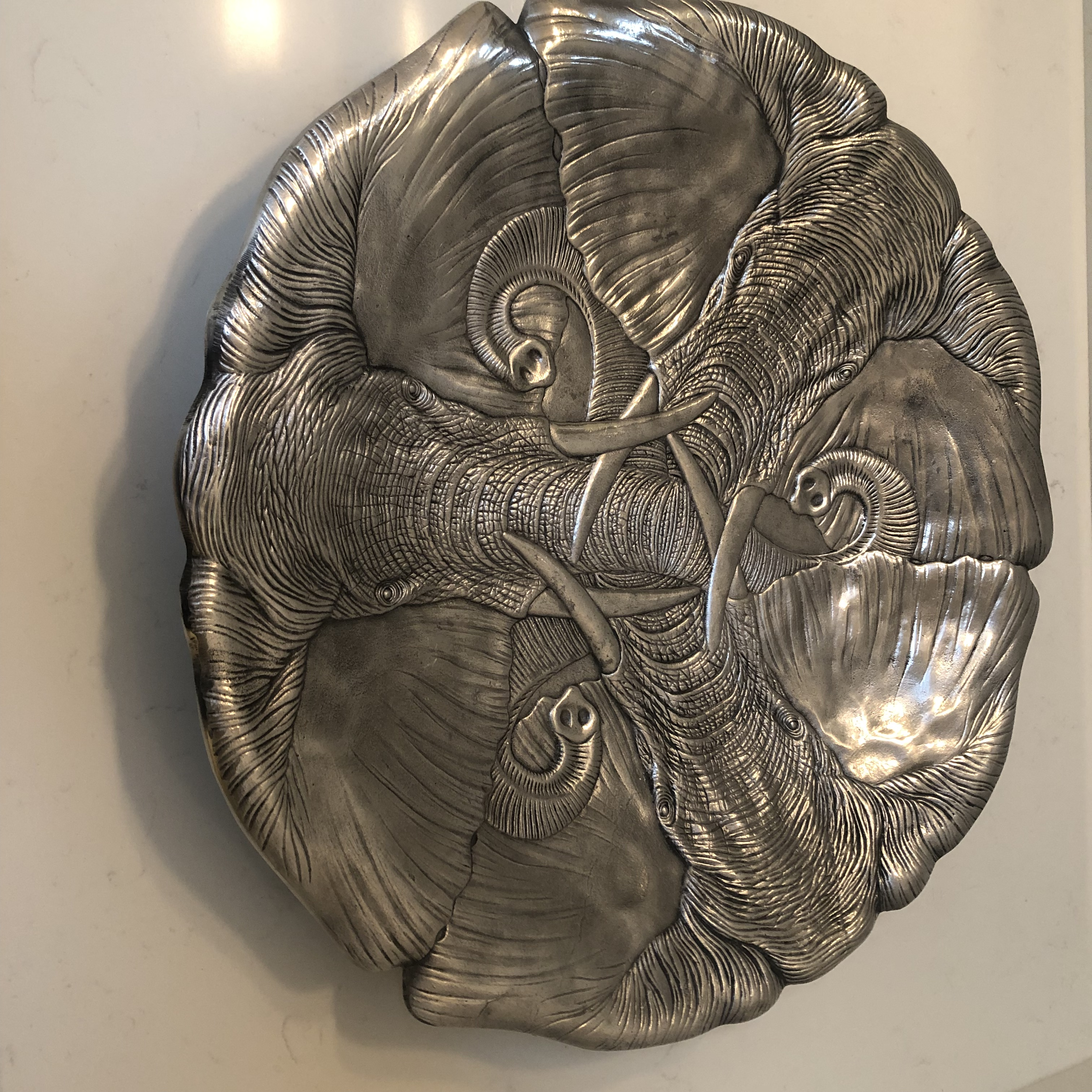 Vintage Arthur Court Elephant Themed Platter Serving Tray Chairish