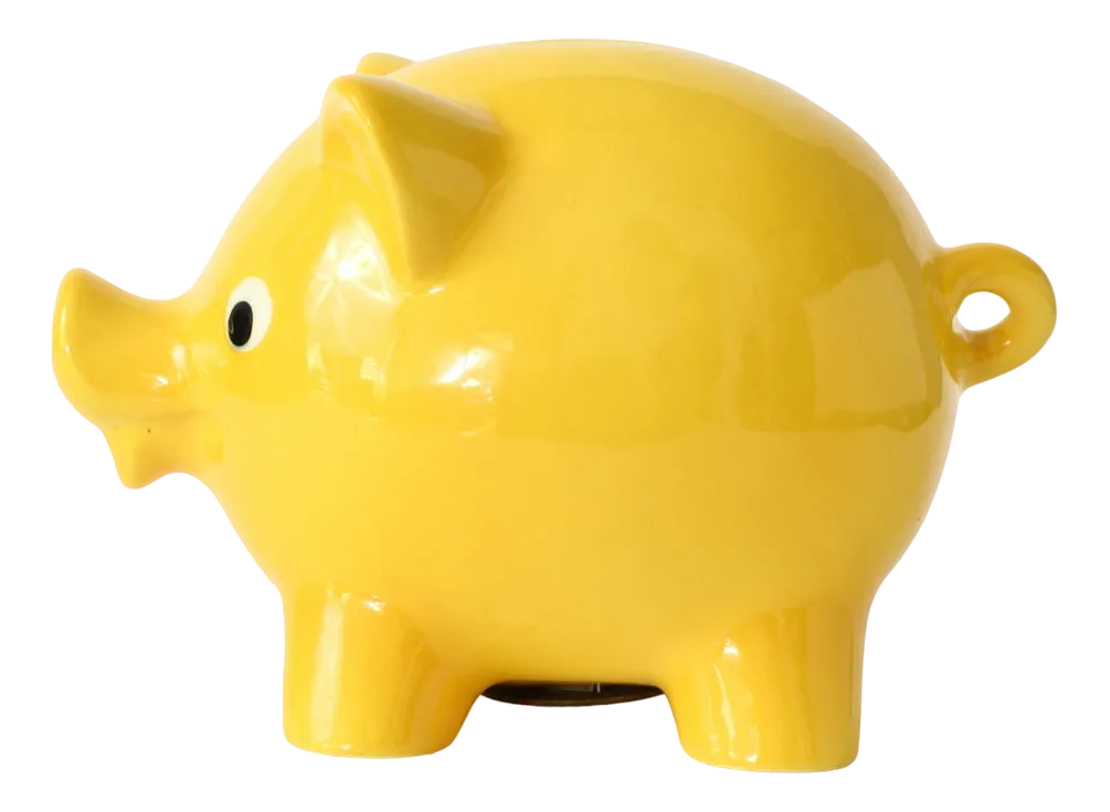 Yellow Pig Money Box from Goebel, 1970s Chairish