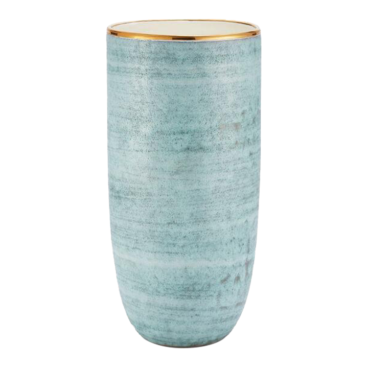 AERIN Calinda Tall Vase in Blue Grotto Chairish