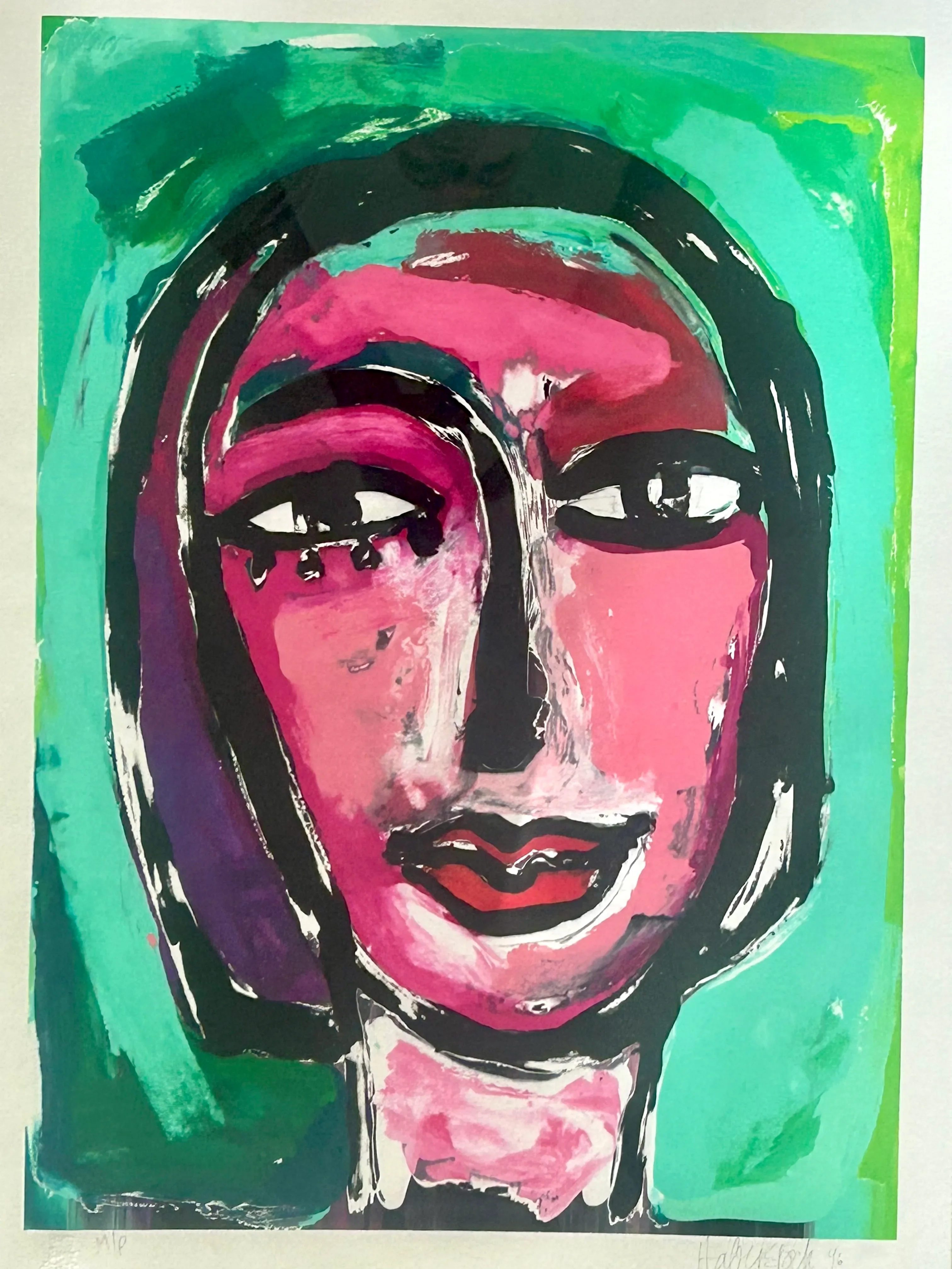 Christine Haberstock — Untitled Monoprint #1, 1996