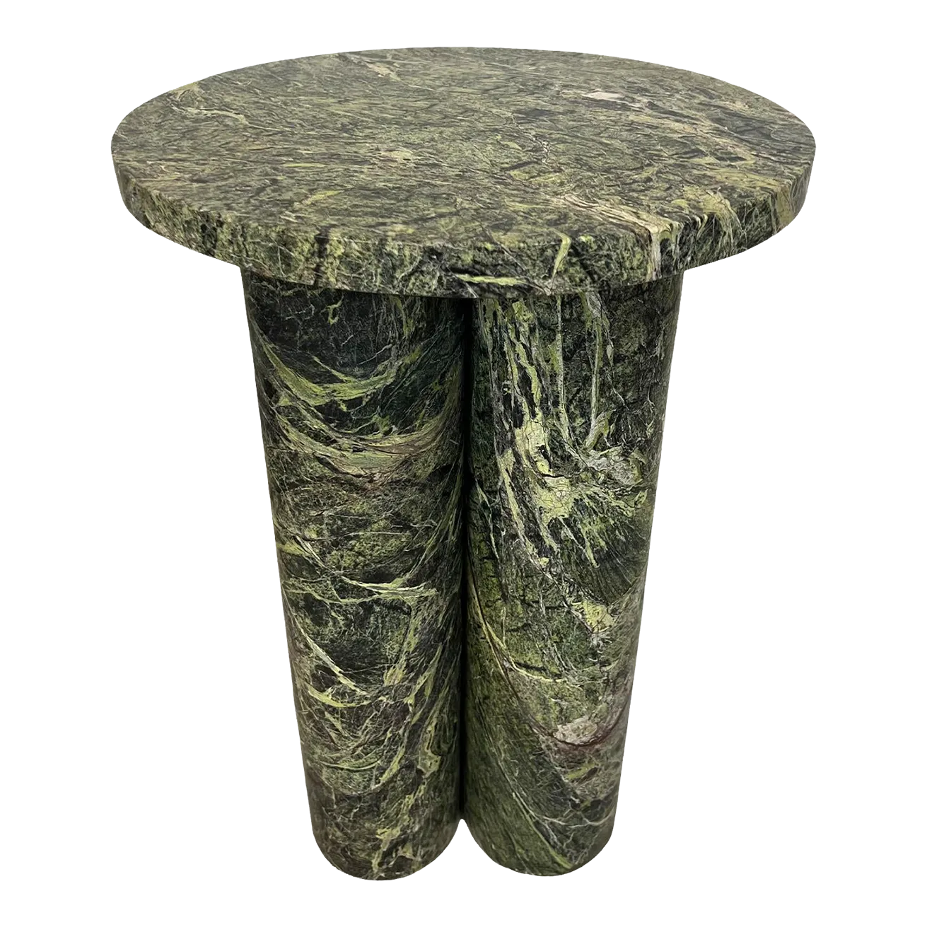 Green Bidasar Marble Side Table | Chairish