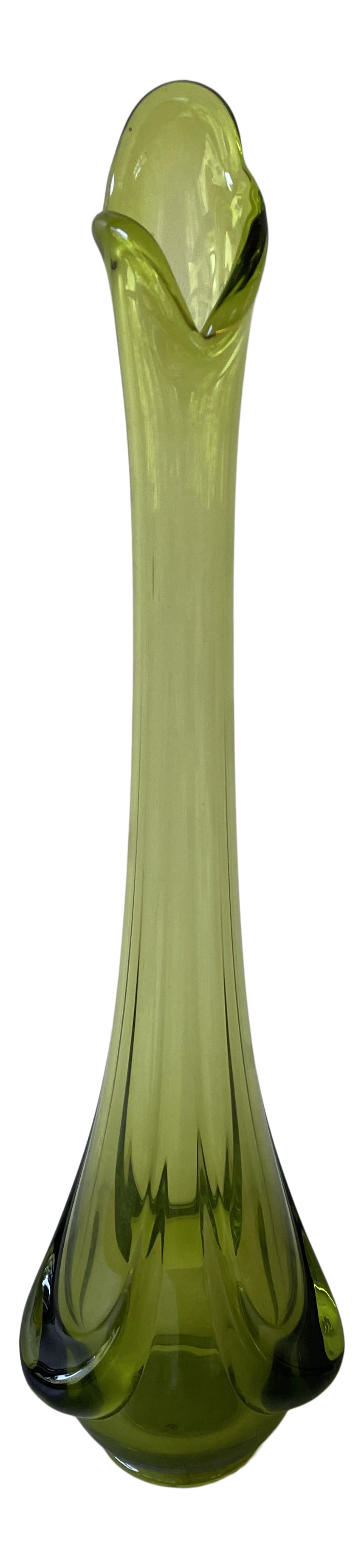 Vintage MidCentury Handmade Fayette Glass Vase Chairish