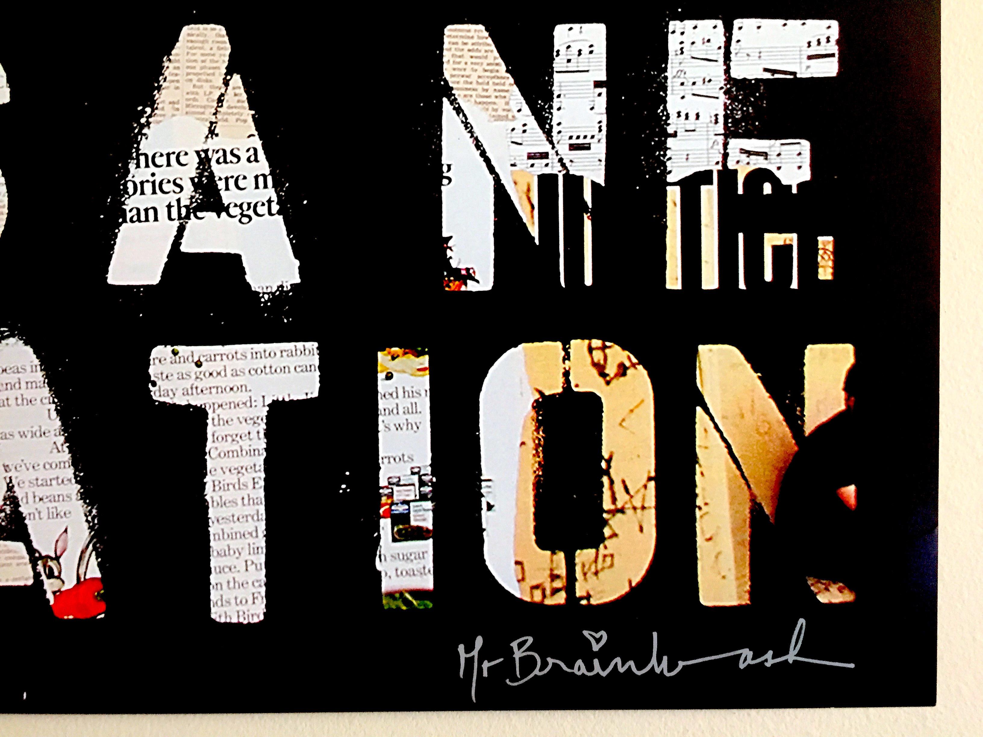 Mr. Brainwash サイン入り ポスター Mr. Brainwash, Chaplin, 2023, Silkscreen (S)