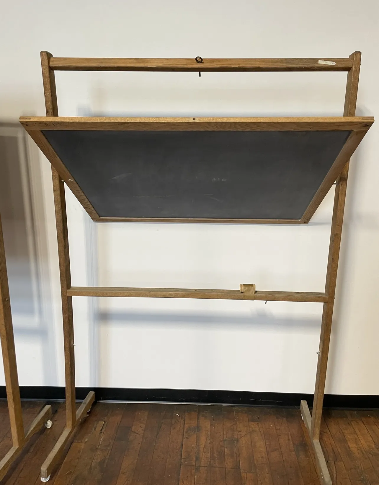 Vintage Old School House Two-Sided Standing Chalk Board